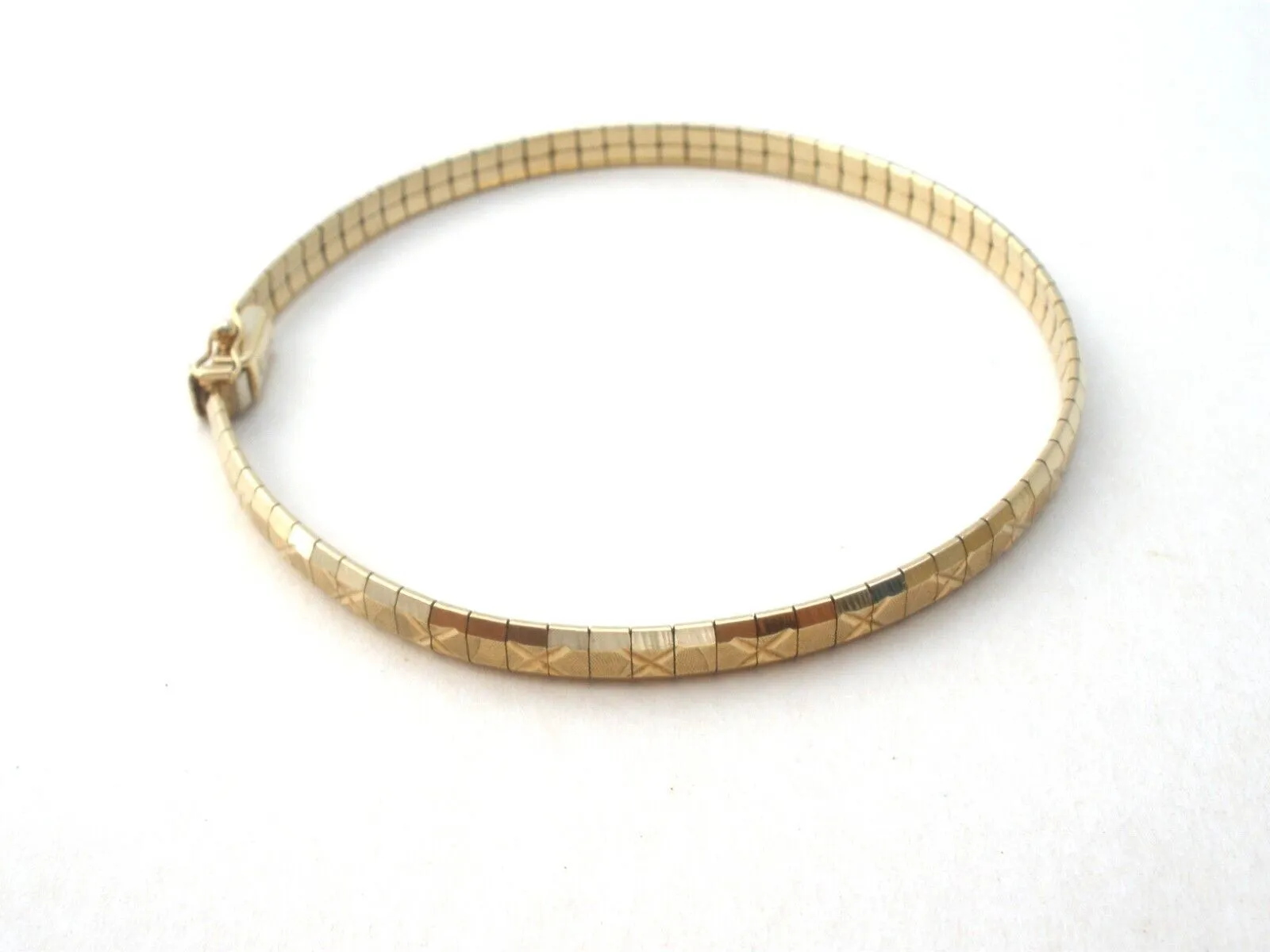 10K Gold Flexible Bangle Bracelet Vintage