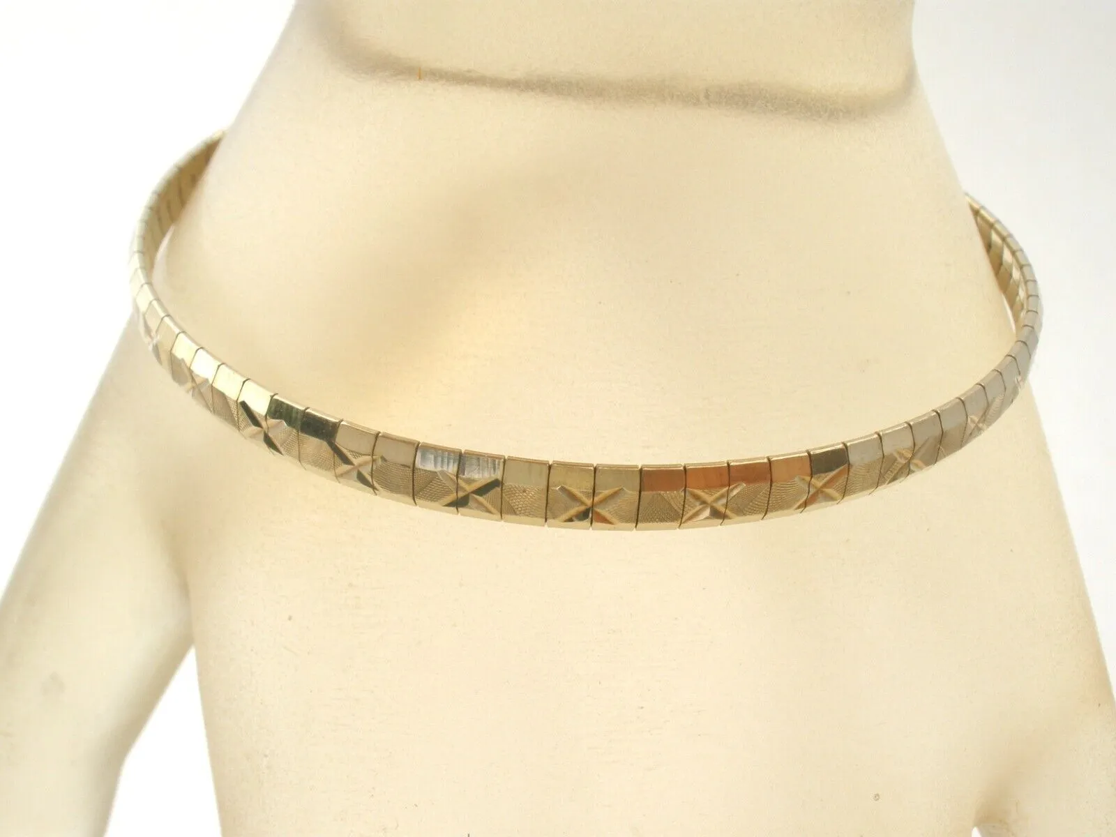 10K Gold Flexible Bangle Bracelet Vintage