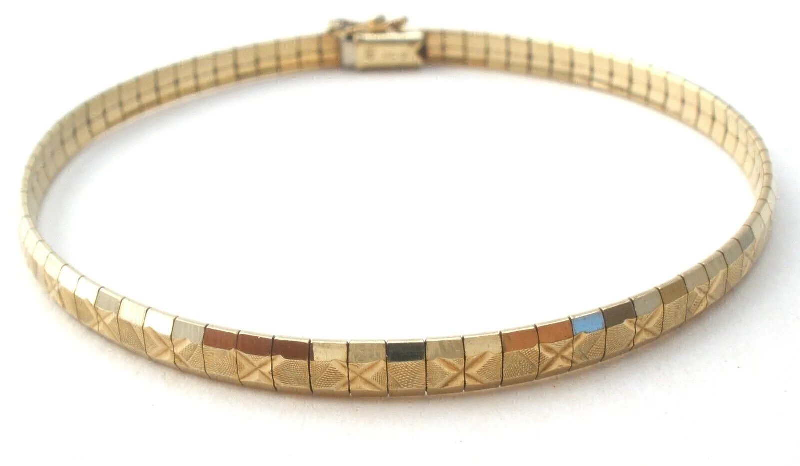 10K Gold Flexible Bangle Bracelet Vintage