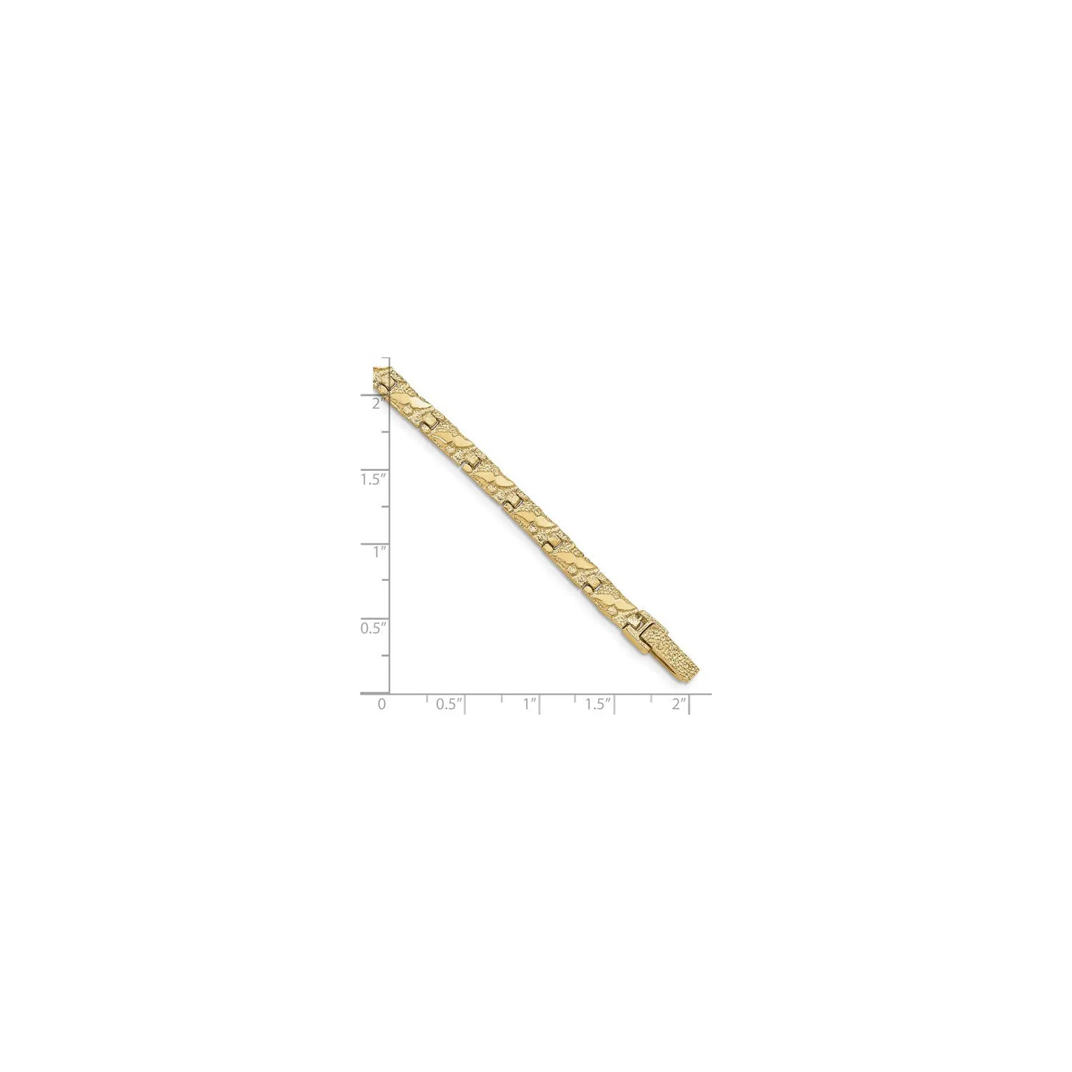 5 mm Square Nugget Bracelet (14K)