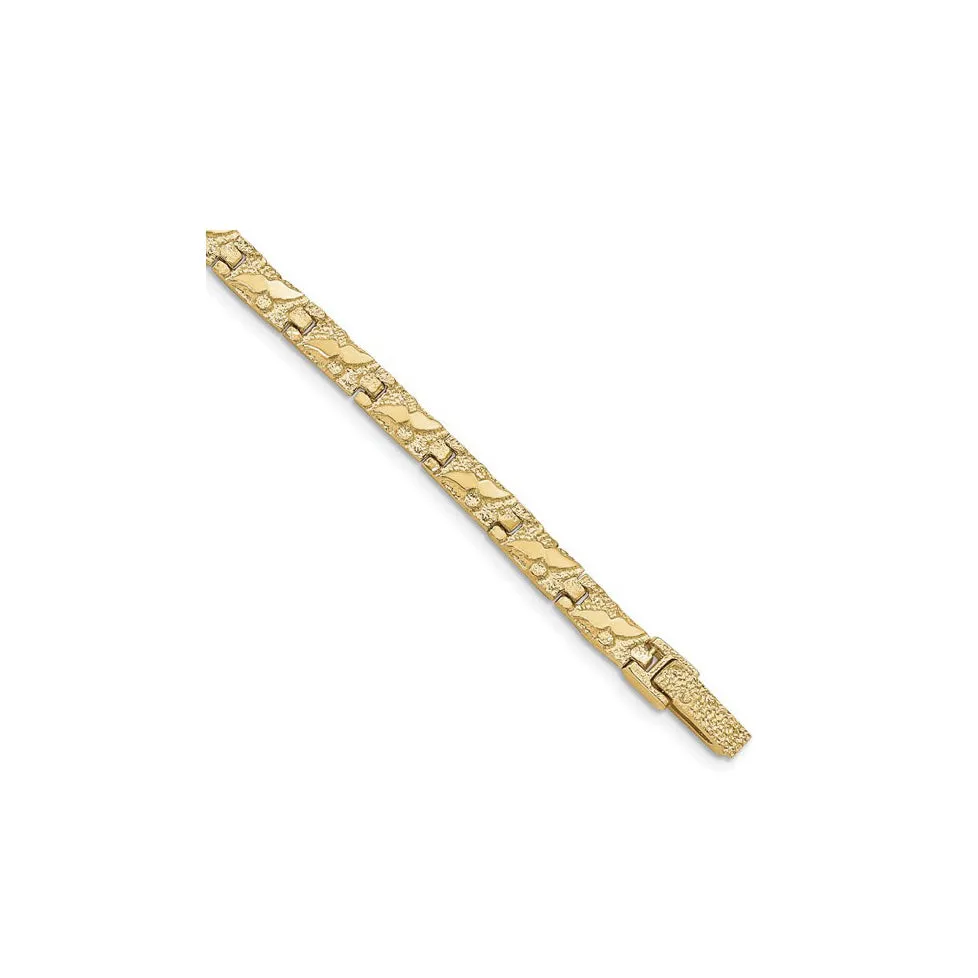 5 mm Square Nugget Bracelet (14K)