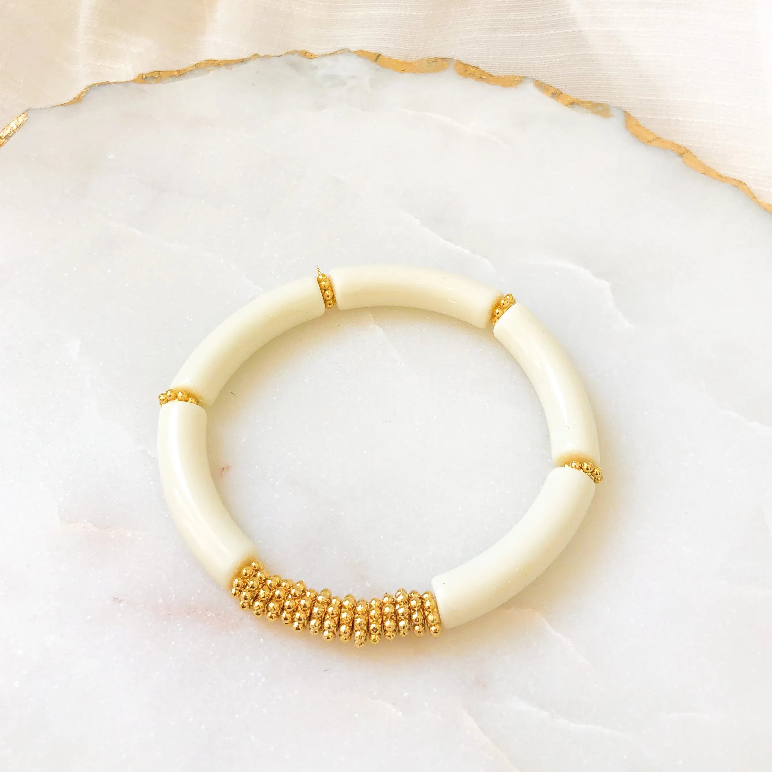 Acrylic Bamboo Bracelet (6mm)