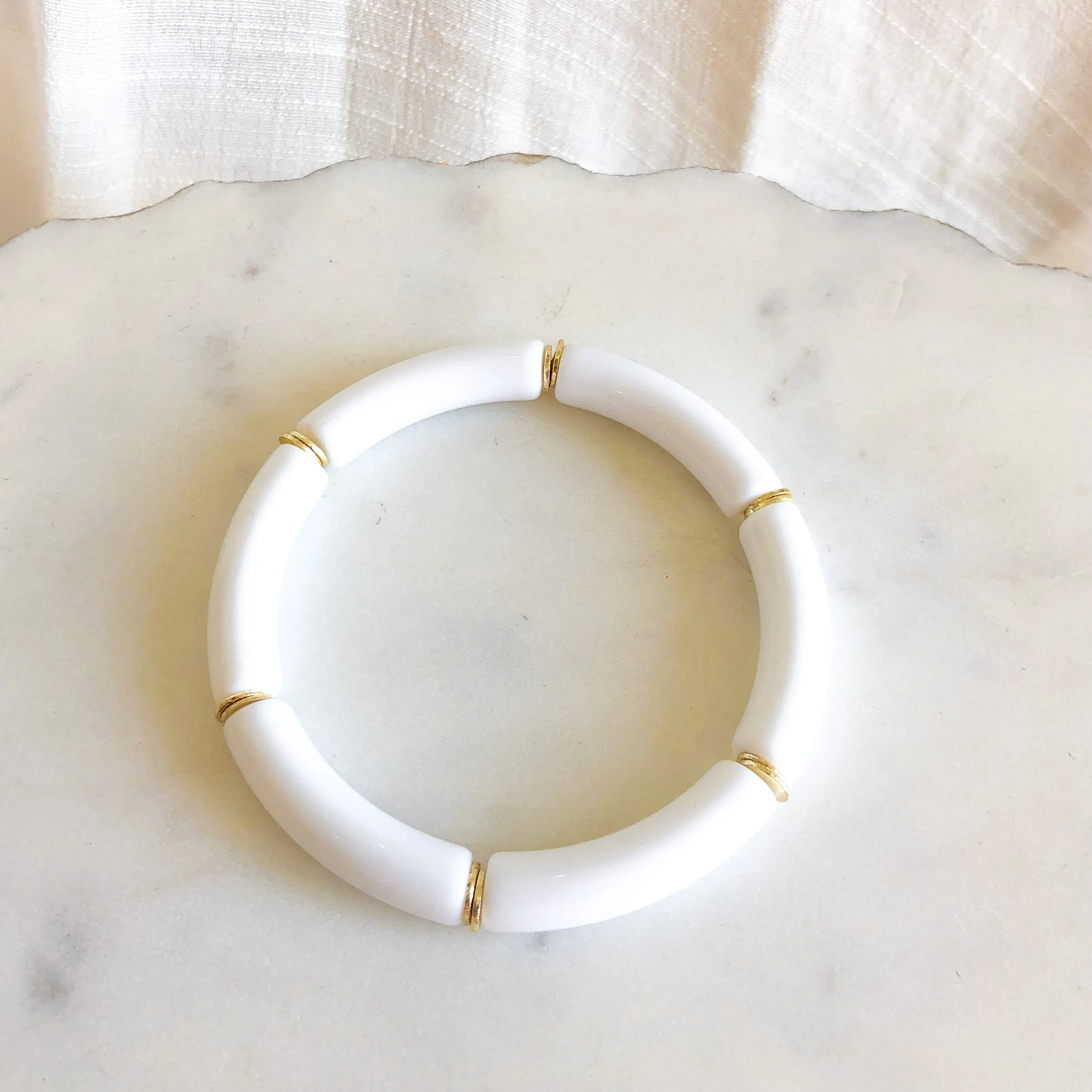 Acrylic Bamboo Bracelet (6mm)