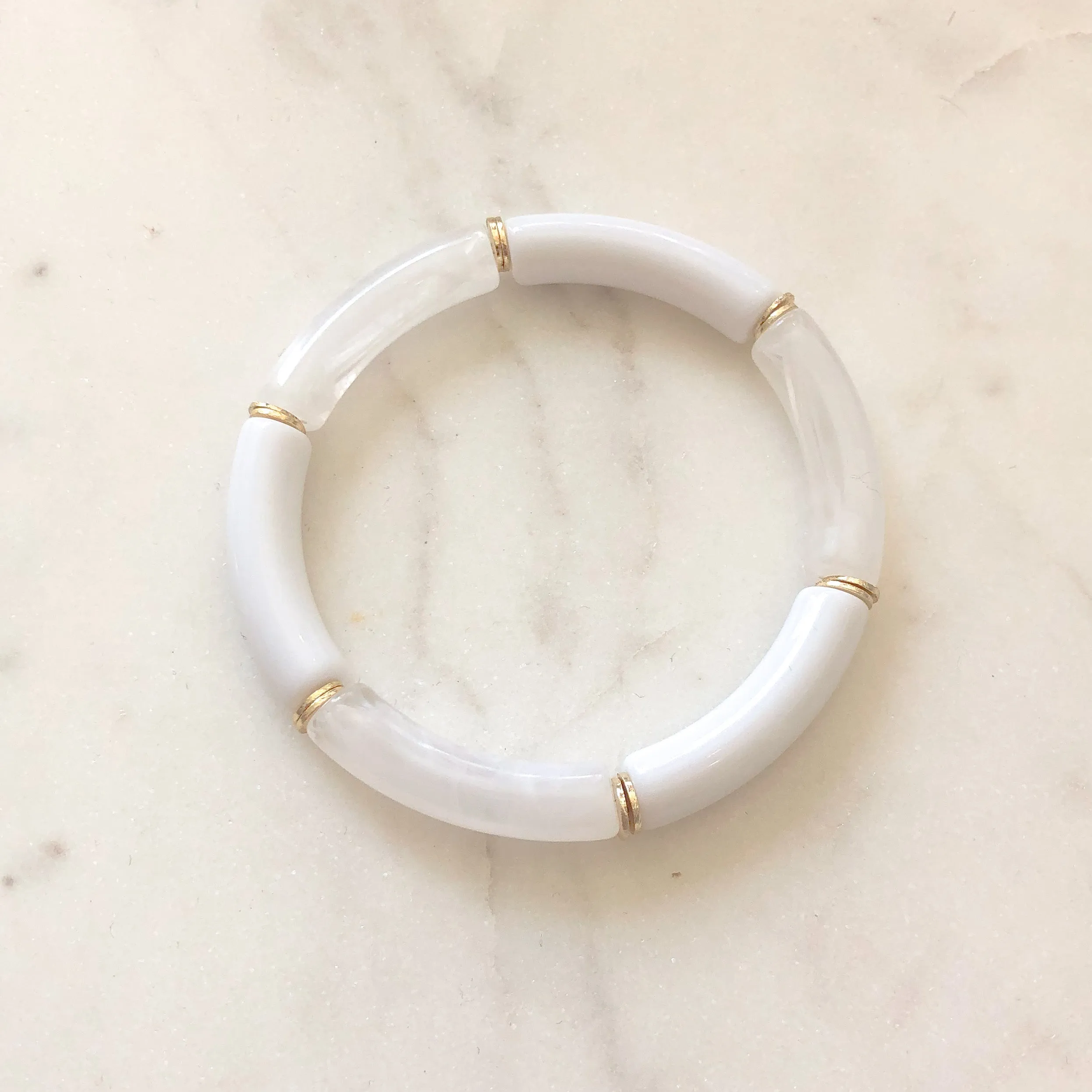 Acrylic Bamboo Bracelet (6mm)