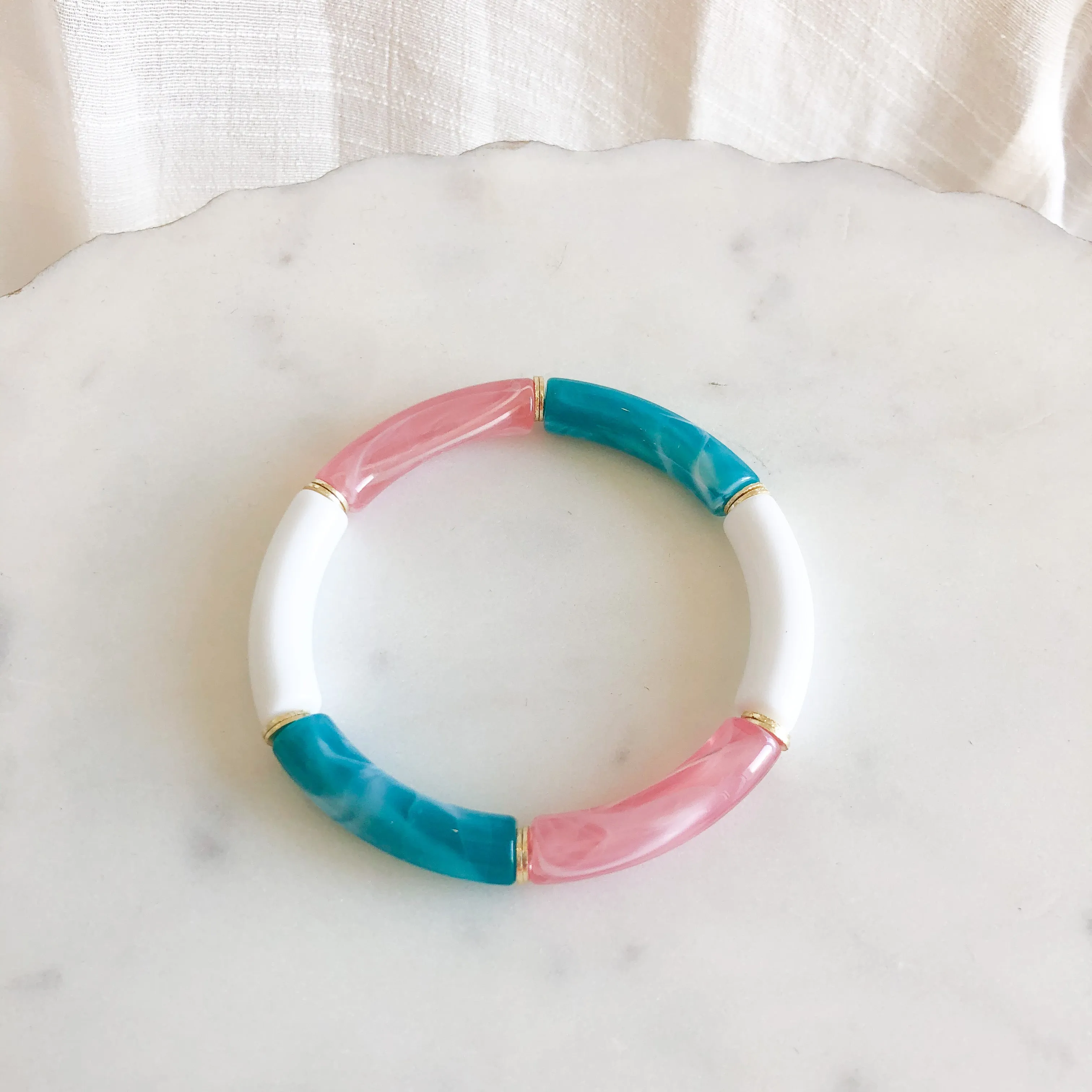 Acrylic Bamboo Bracelet (6mm)