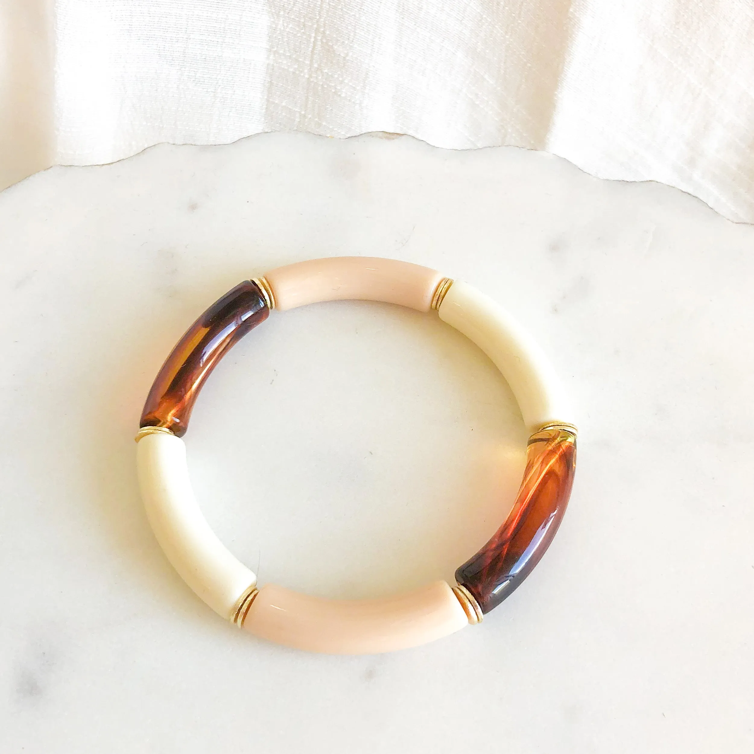 Acrylic Bamboo Bracelet (6mm)