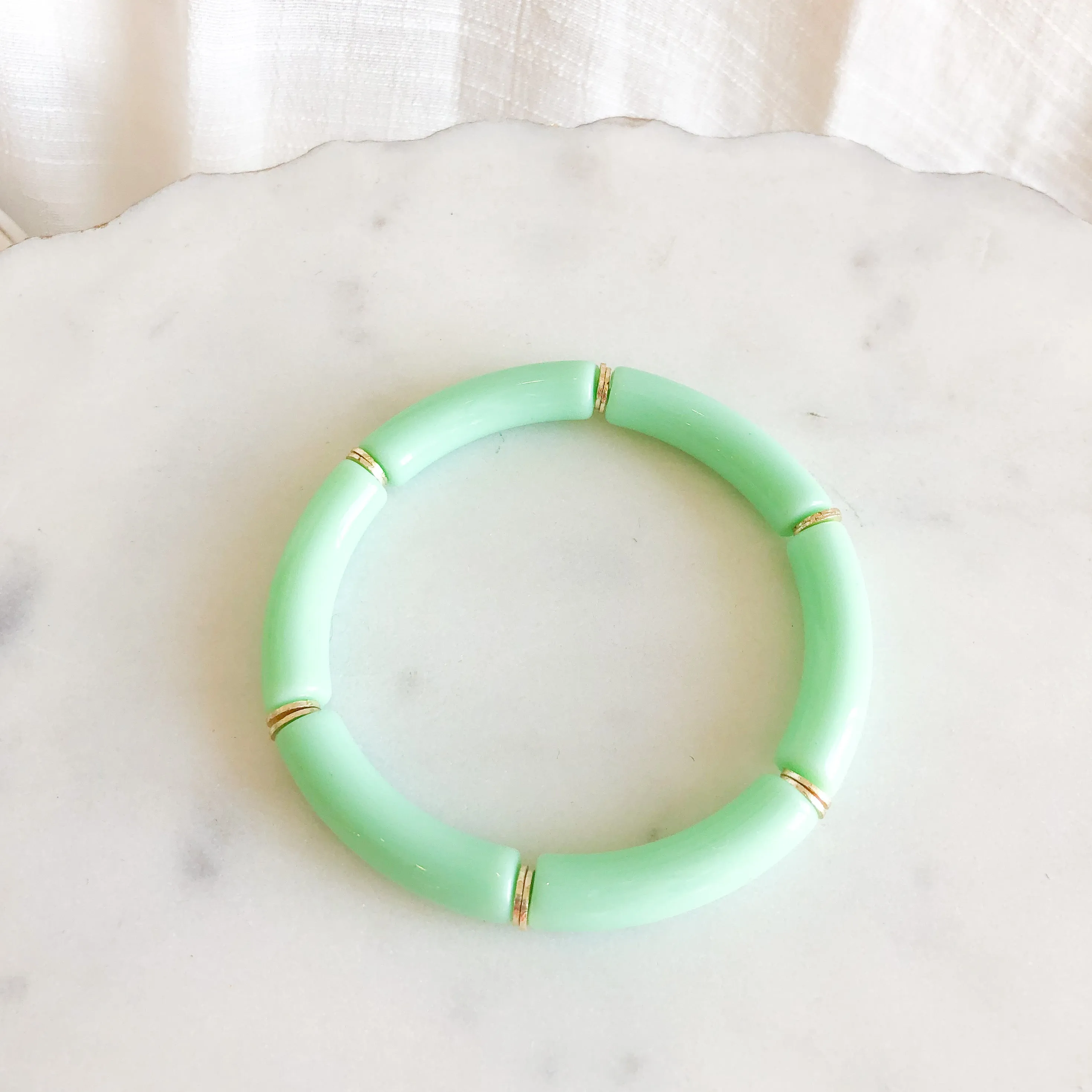 Acrylic Bamboo Bracelet (6mm)