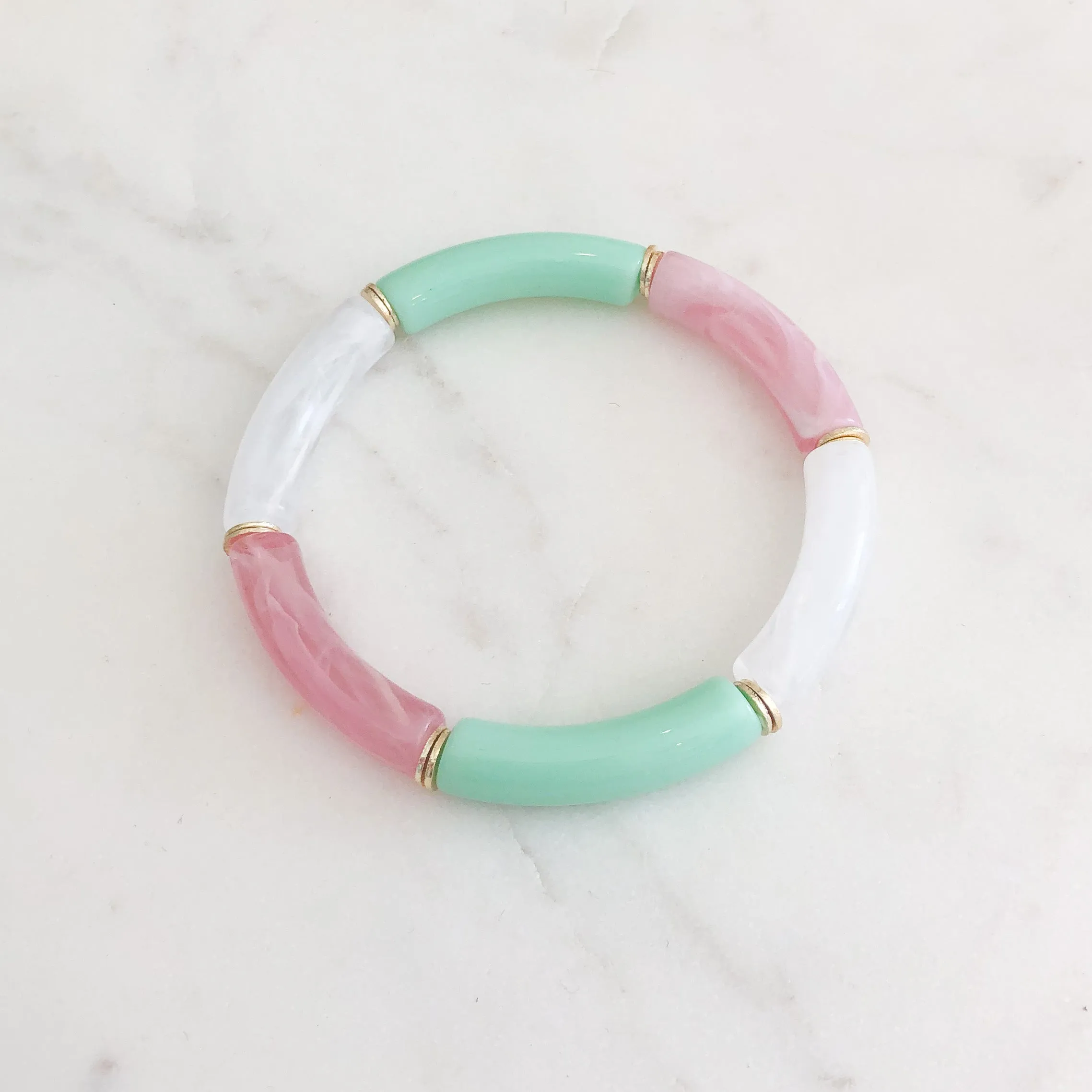 Acrylic Bamboo Bracelet (6mm)