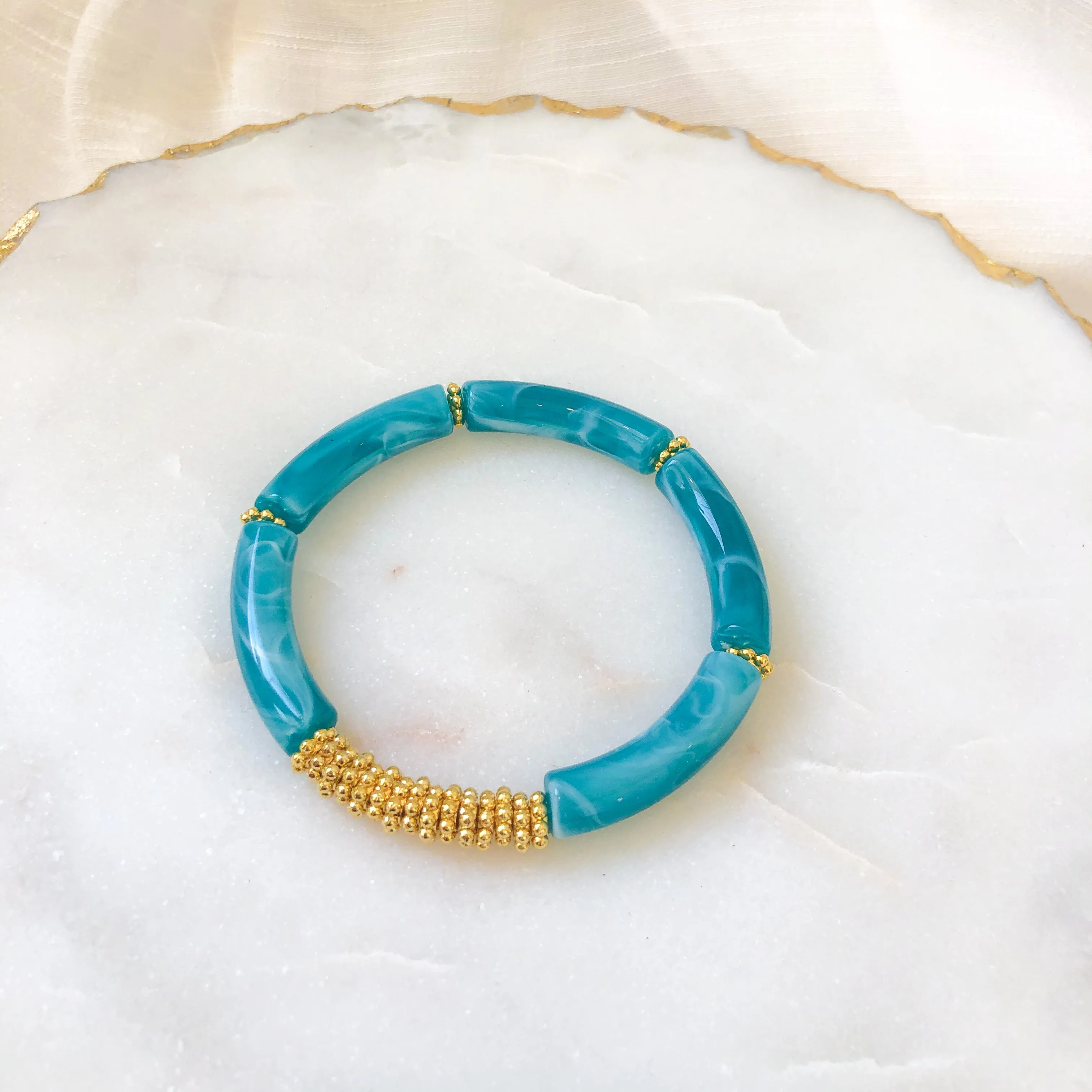 Acrylic Bamboo Bracelet (6mm)