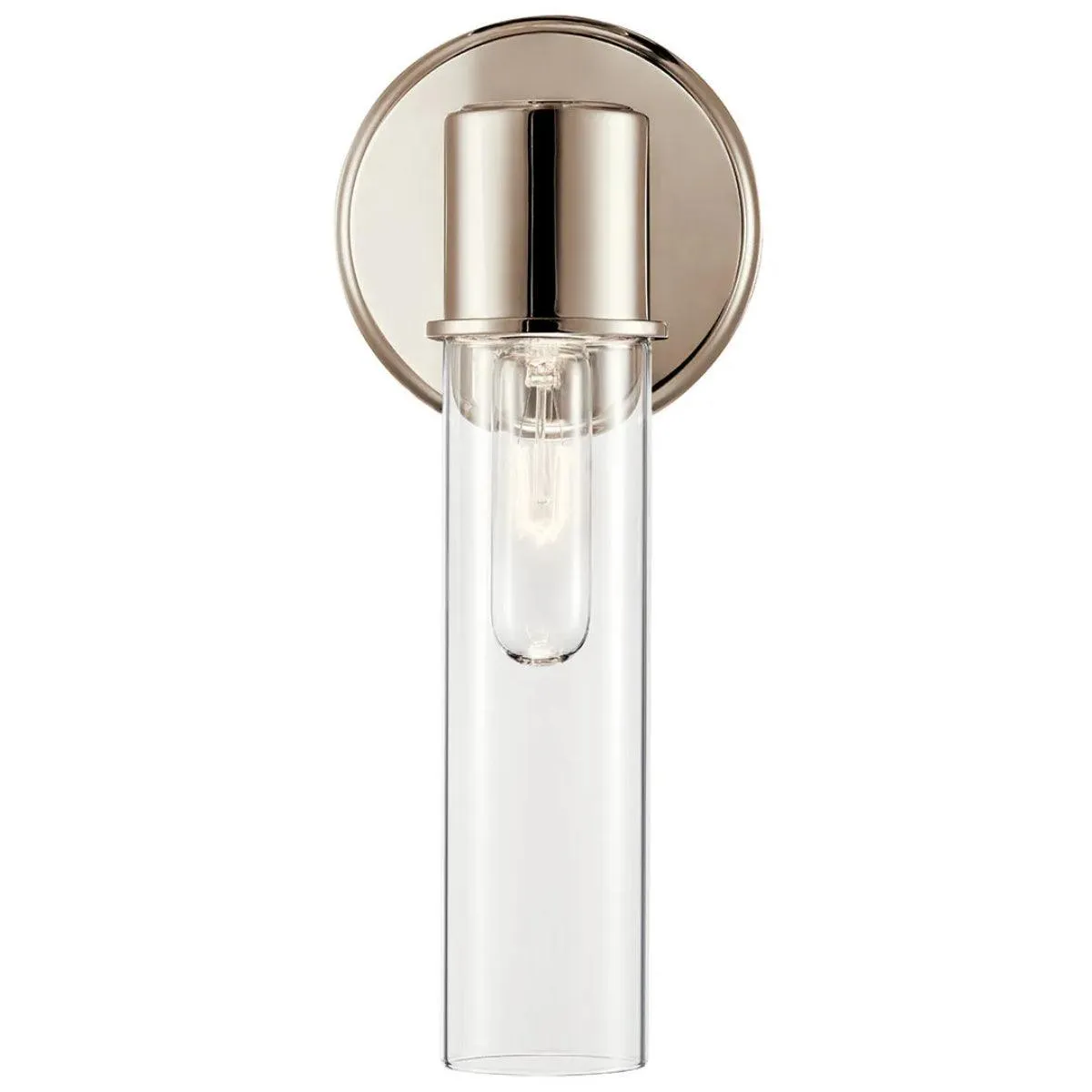 Aviv 13" 1-Light Wall Sconce, Polished Nickel Finish