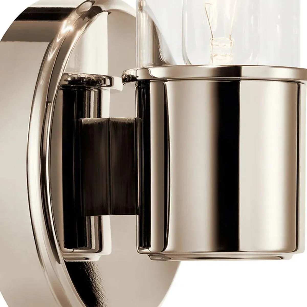 Aviv 13" 1-Light Wall Sconce, Polished Nickel Finish
