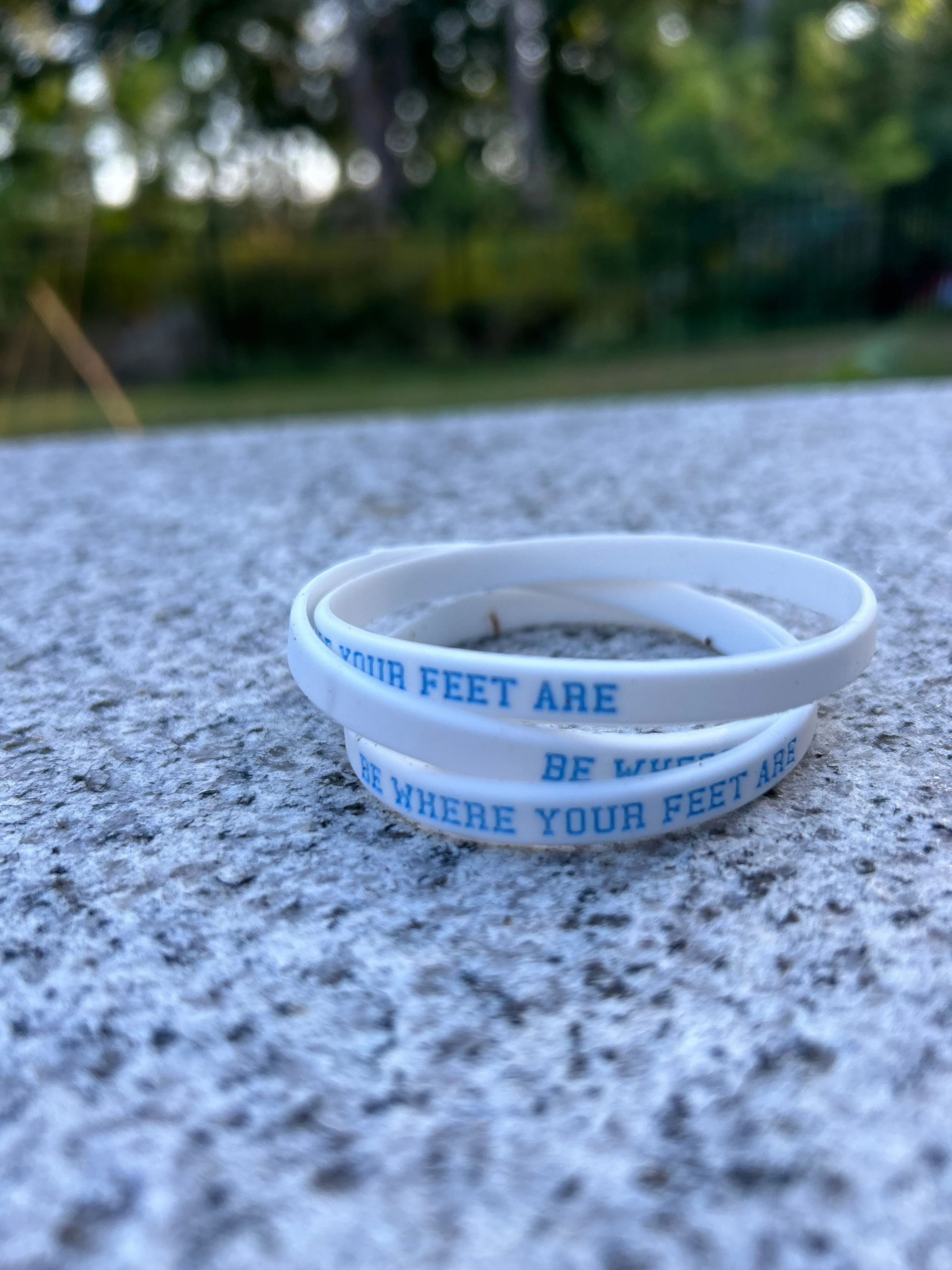Be Where Your Feet Are Bracelets (Available Individually or in Bulk)