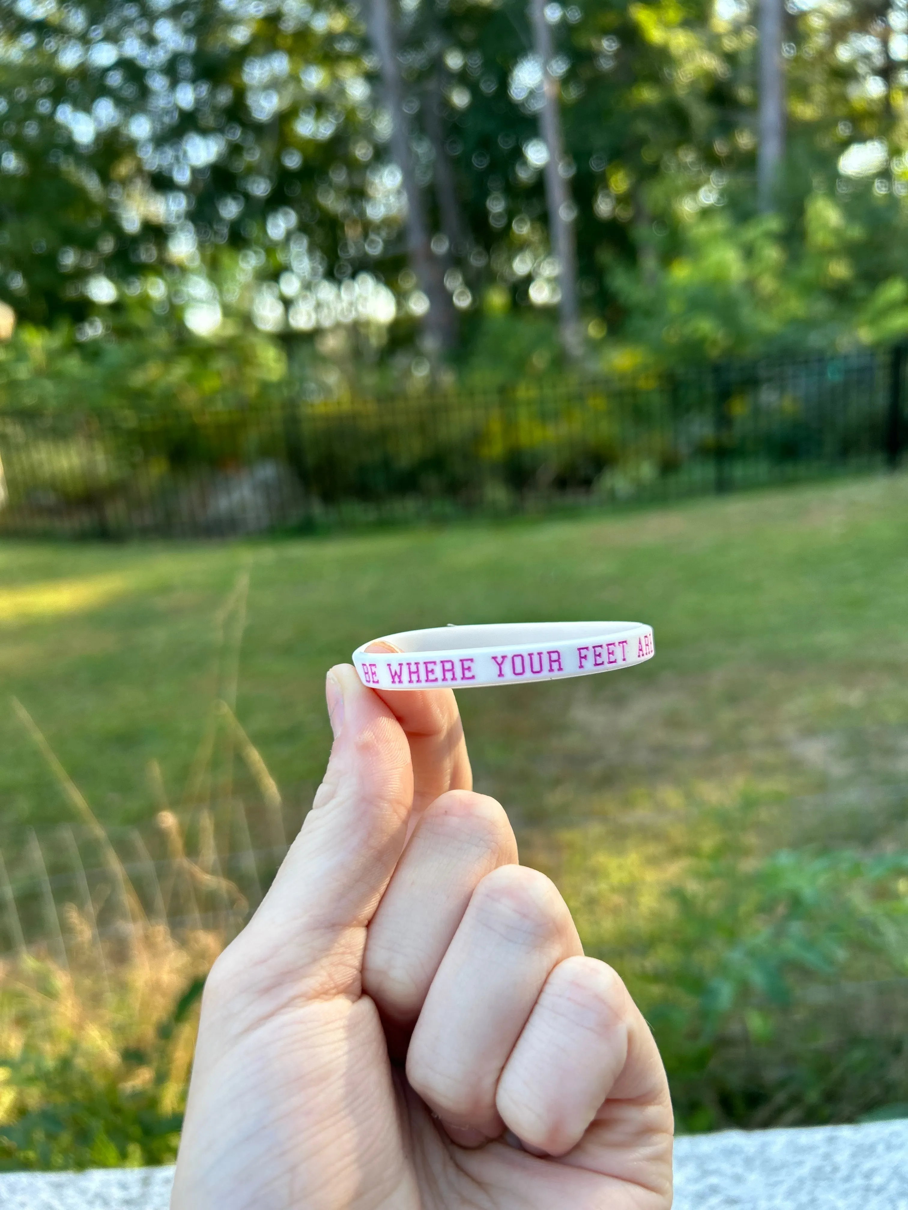 Be Where Your Feet Are Bracelets (Available Individually or in Bulk)