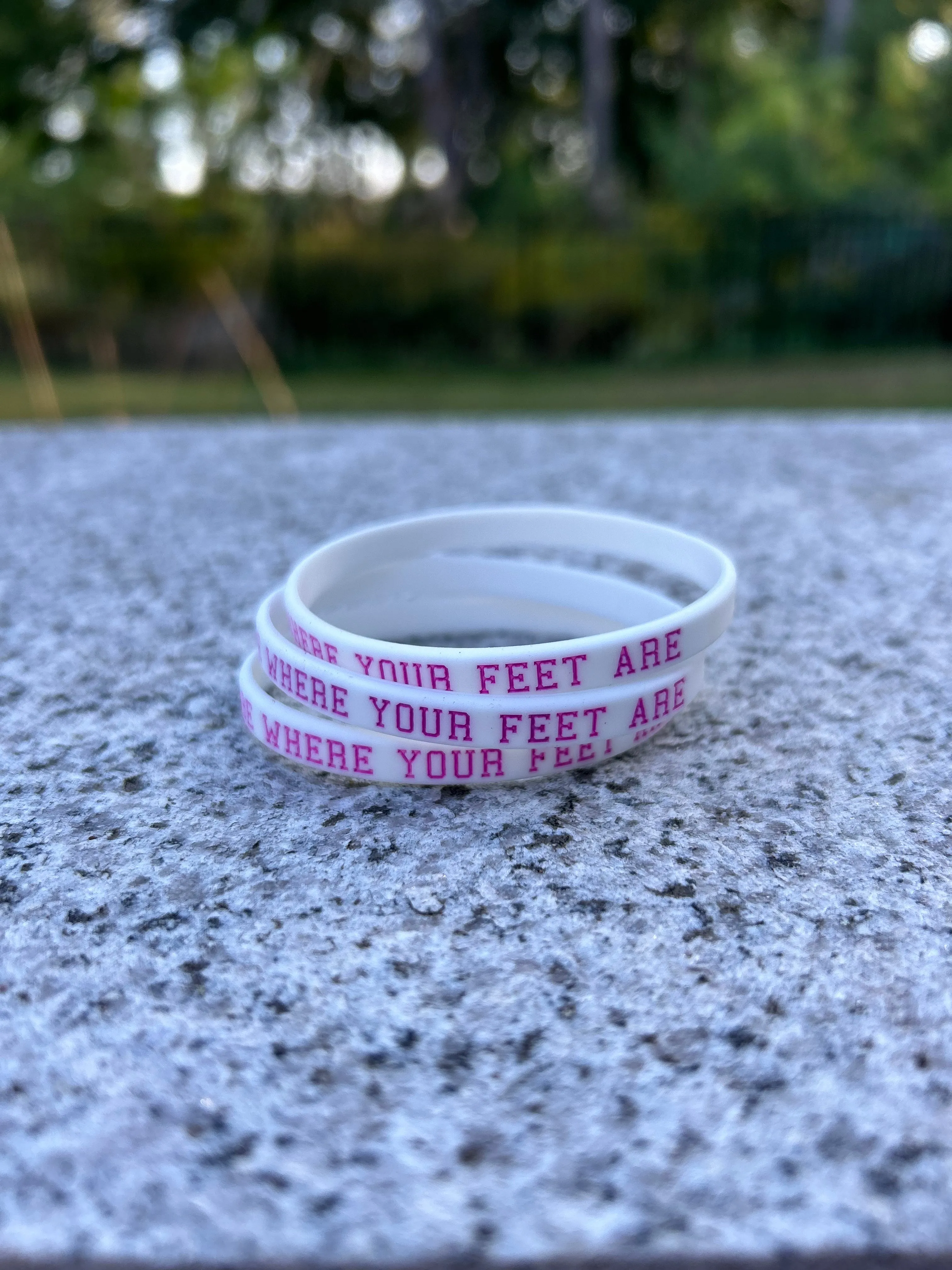 Be Where Your Feet Are Bracelets (Available Individually or in Bulk)
