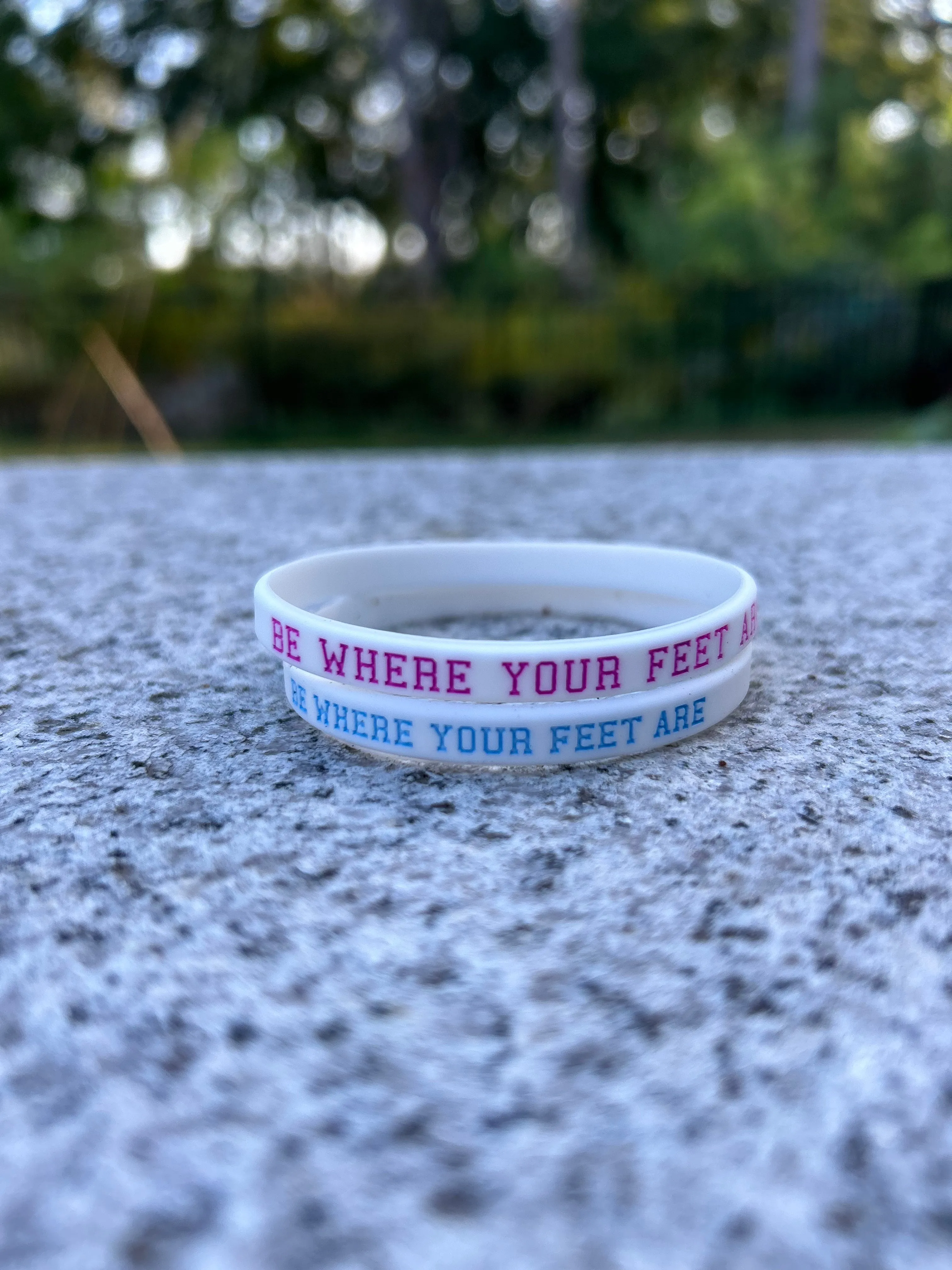 Be Where Your Feet Are Bracelets (Available Individually or in Bulk)