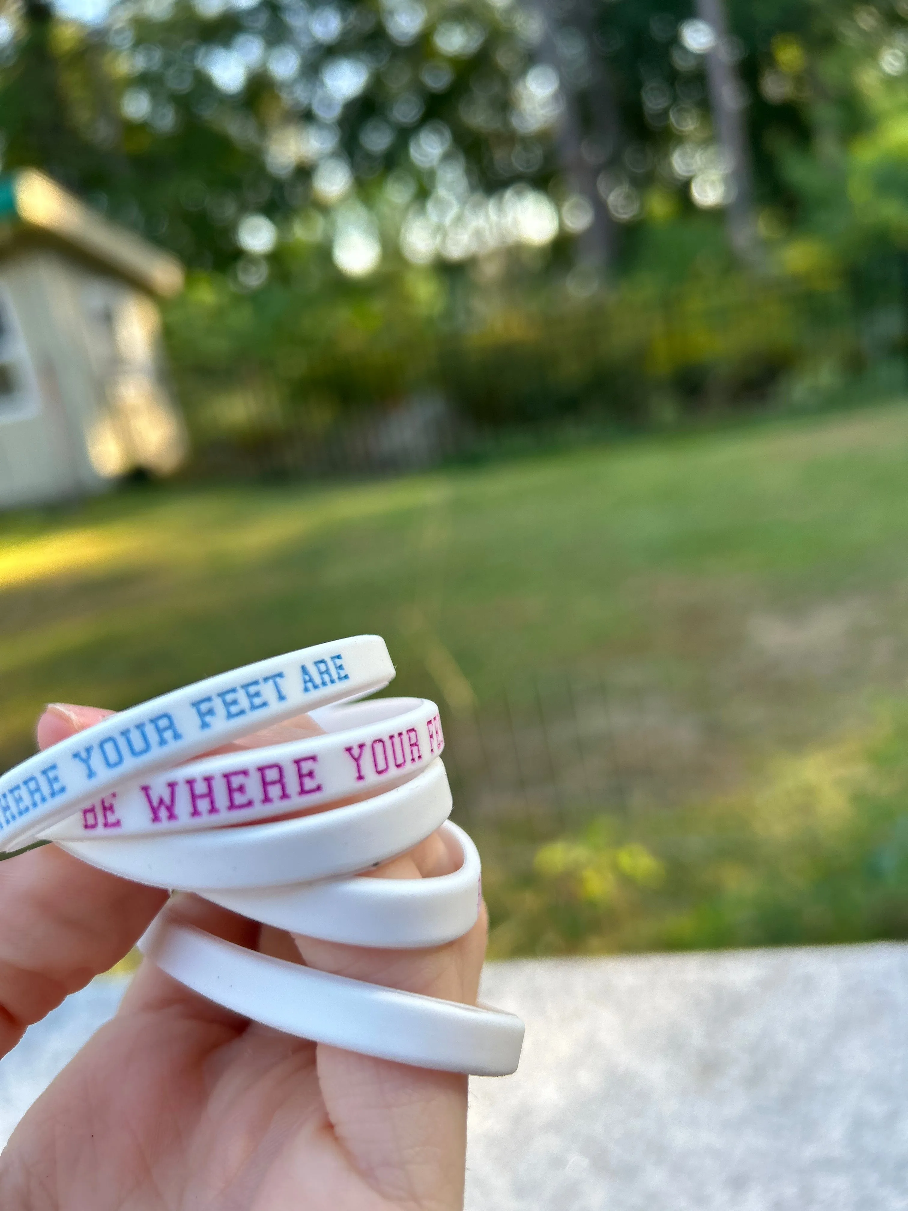 Be Where Your Feet Are Bracelets (Available Individually or in Bulk)