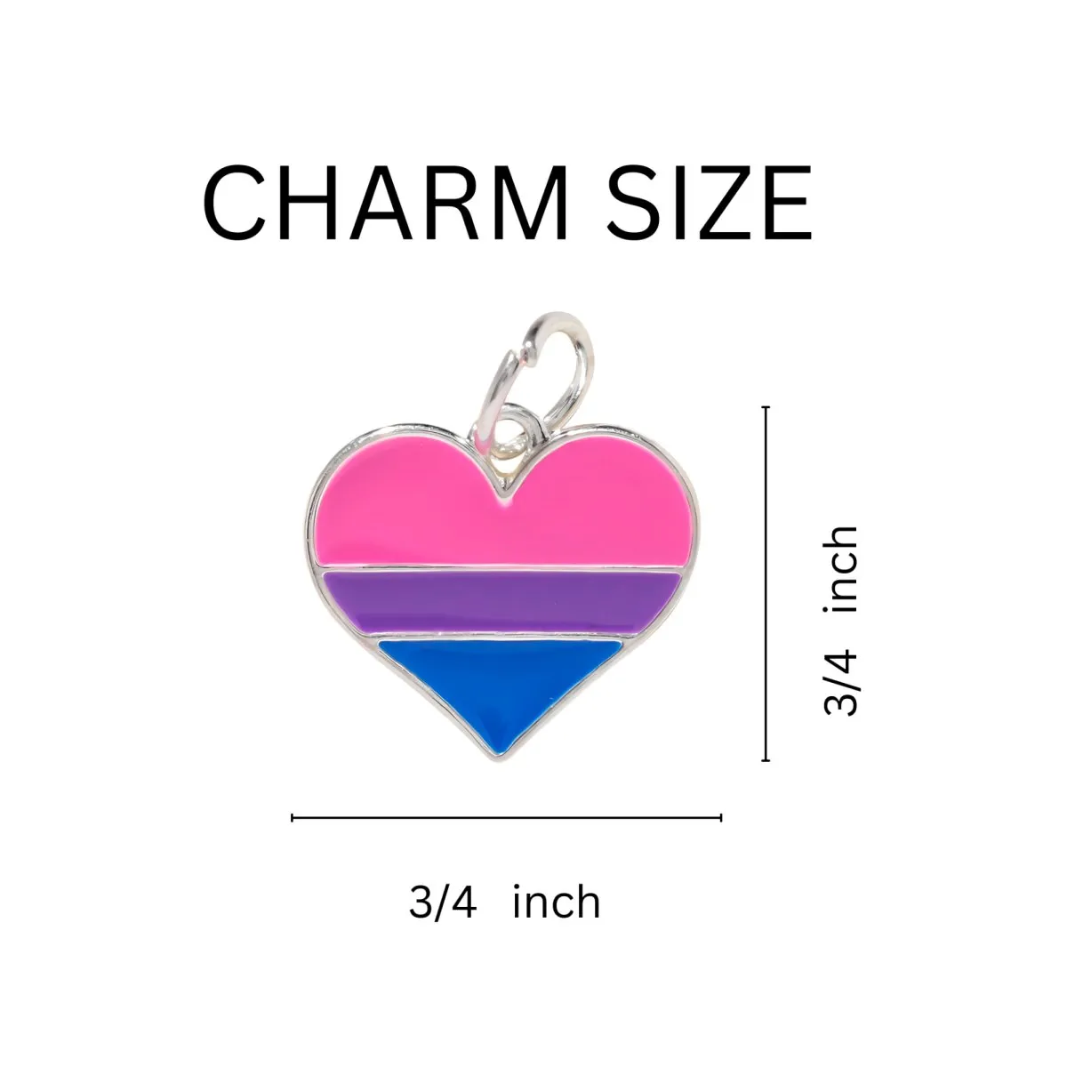 Bisexual Heart Leather Cord Bracelets