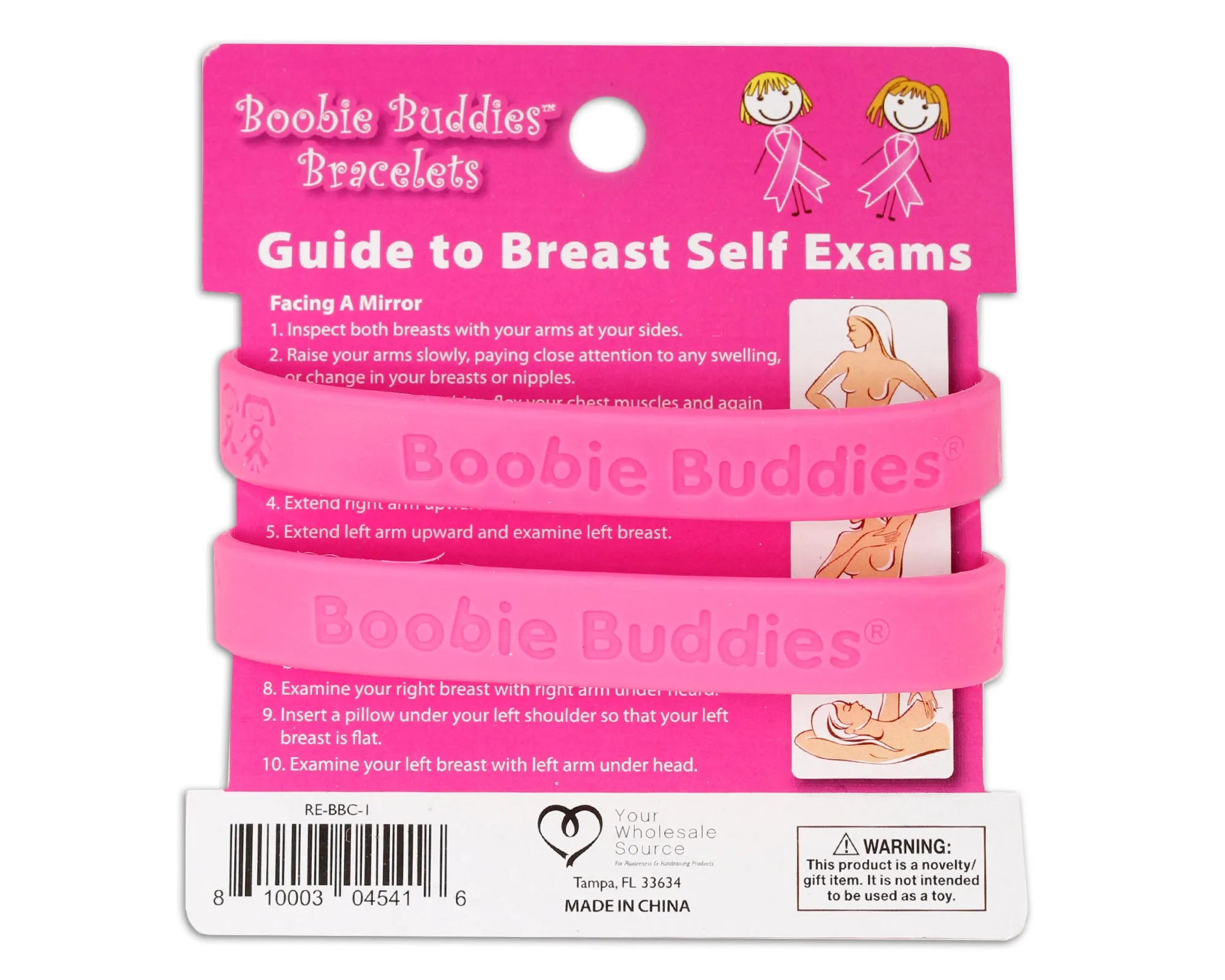Breast Cancer Bracelet Counter Display (12 Cards)