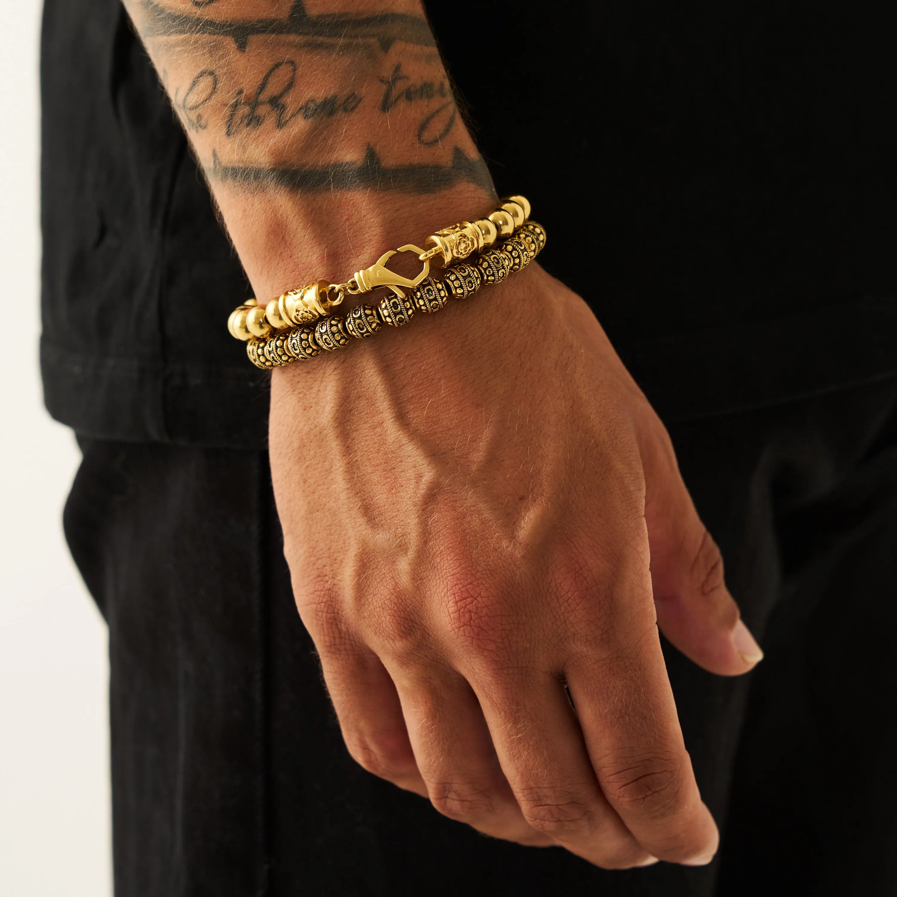 Chrome Ball Bracelet (Gold)