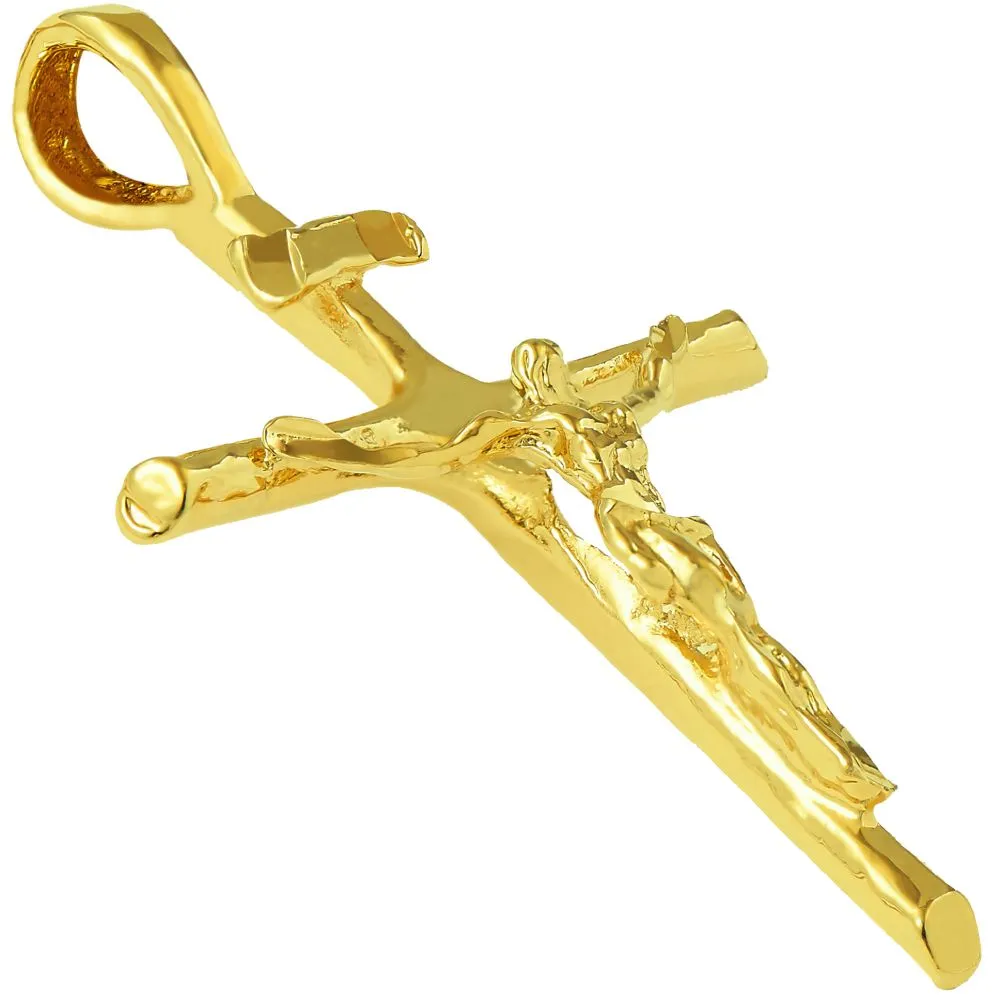 Classic Jesus Crucifix (with or without Pendant Chain)
