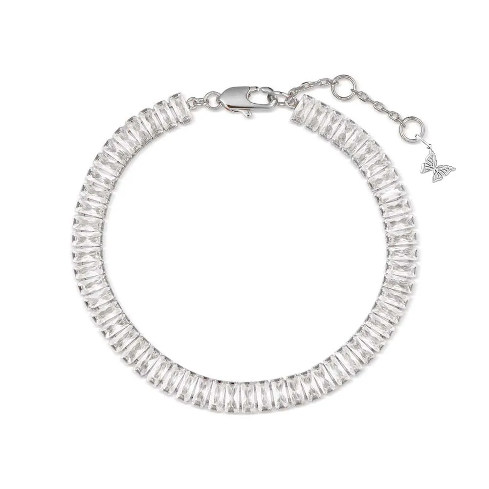 CZ Baguette Tennis Bracelet