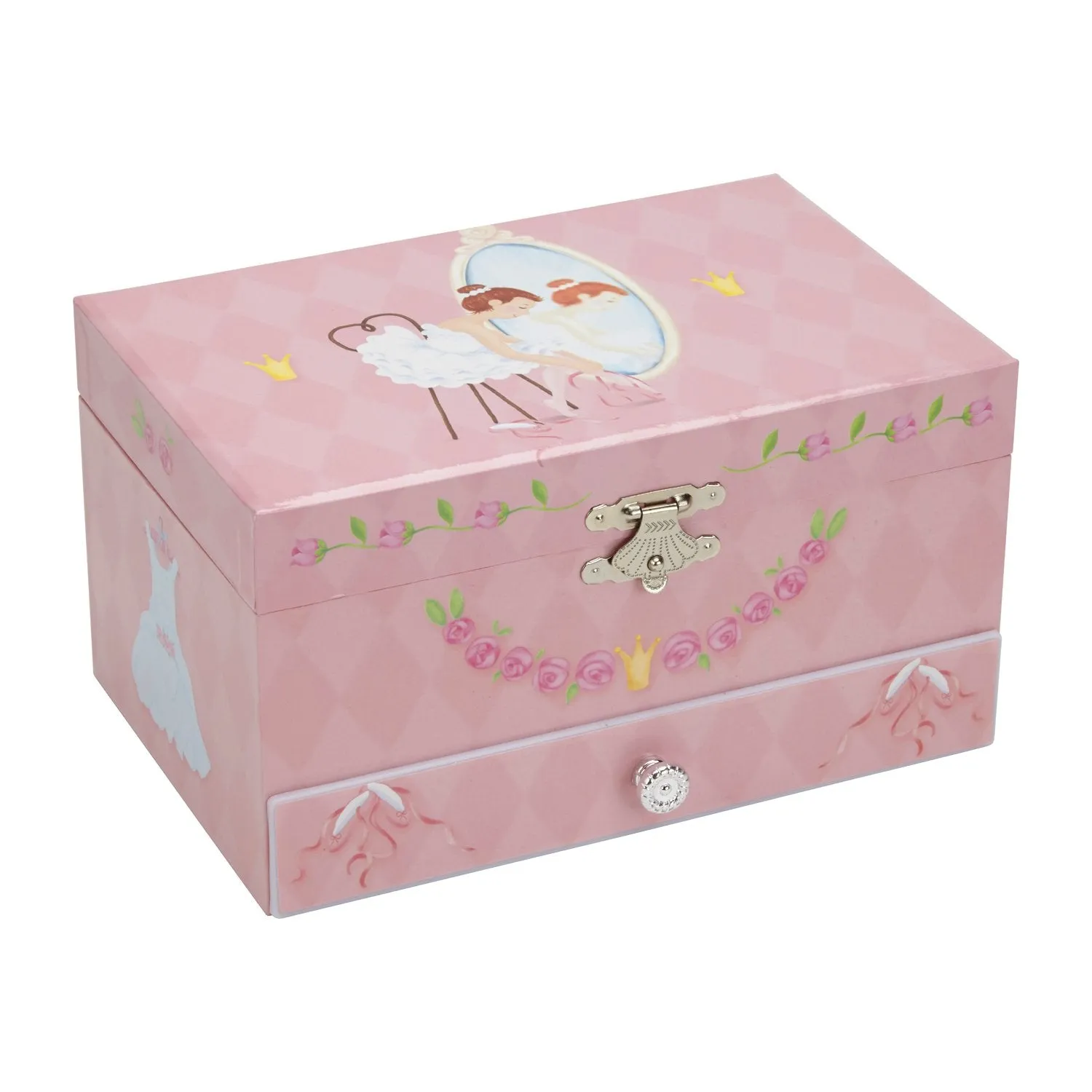 Diamond Ballea Music Jewelry Box With Pullout Der Jewel Storage Case