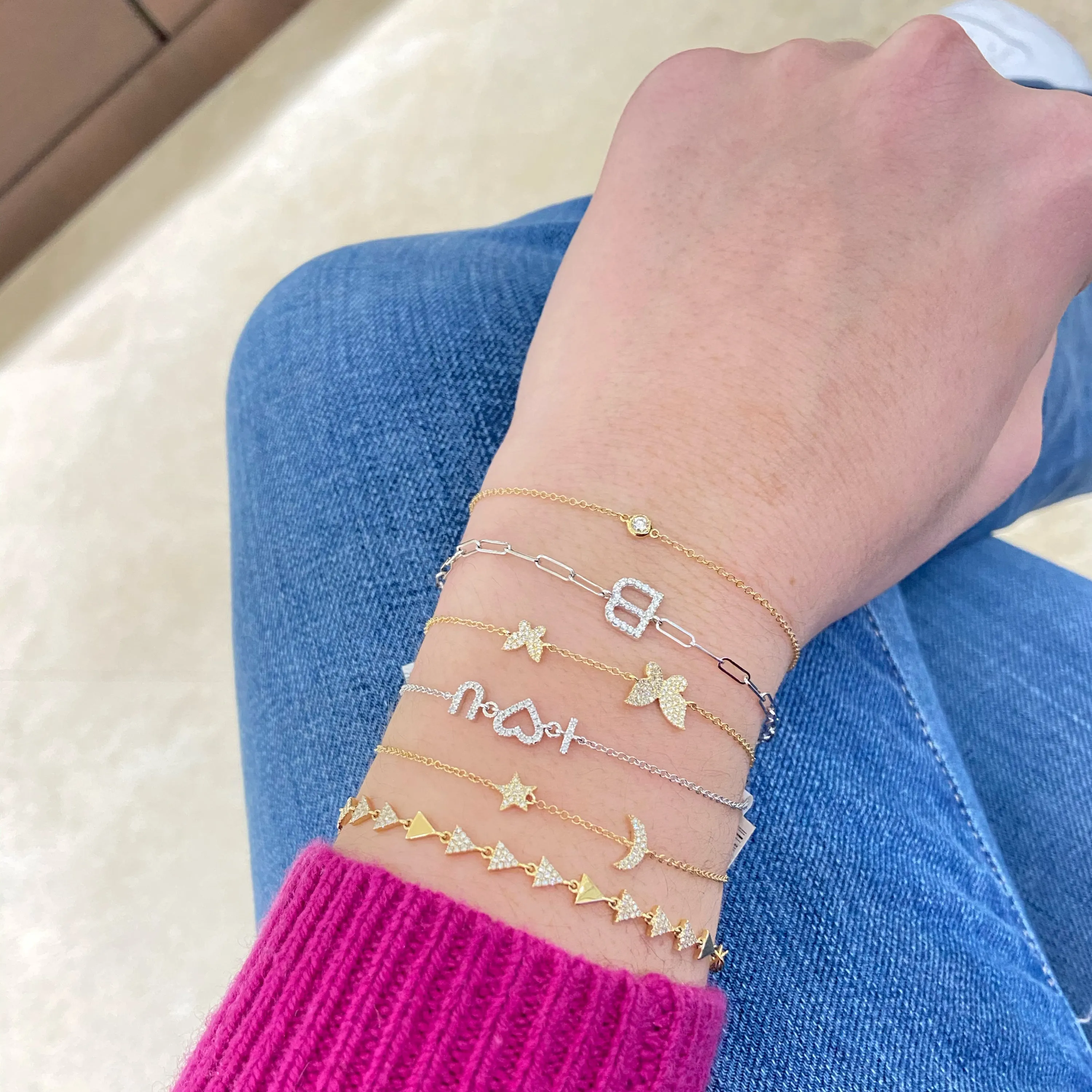 Diamond Butterflies Bracelet