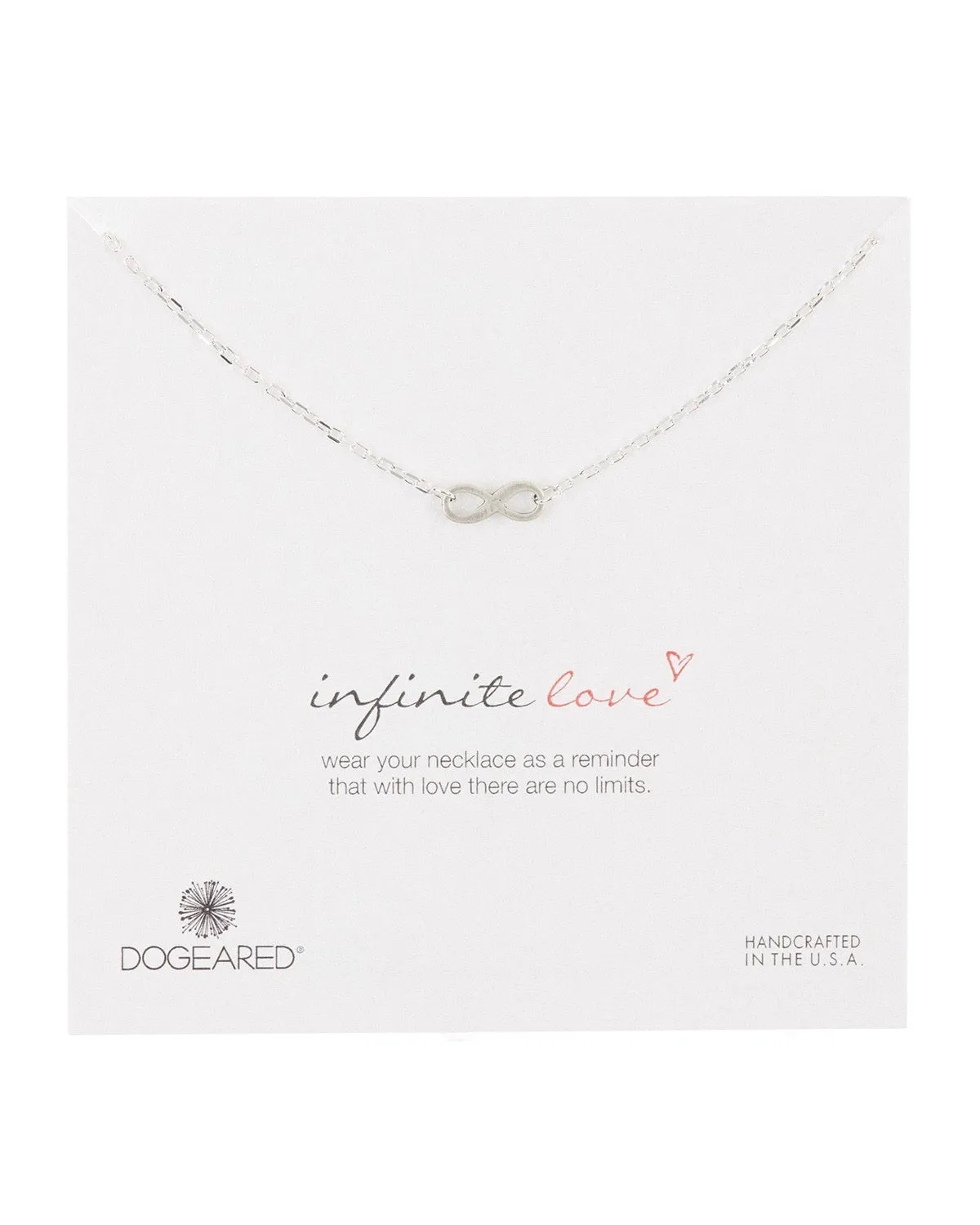 Dogeared - Infinite Love Dainty Necklace, Sterling Silver