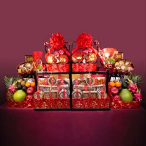 DRAGON AND PHOENIX 10-styles Chinese Wedding Hamper Package