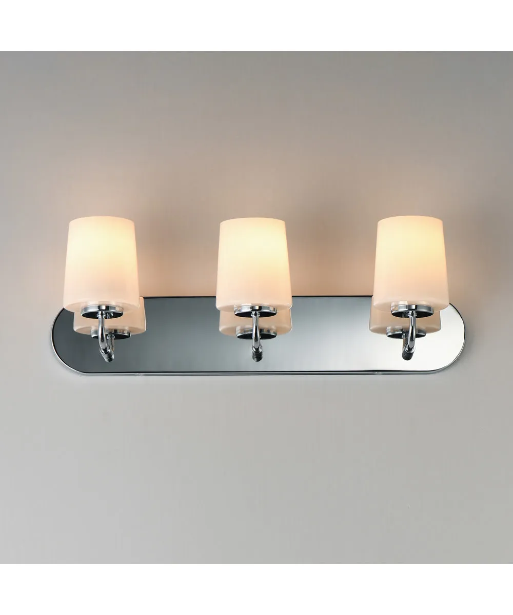 Durham 3-Light Strip Bath Vanity Polished Chrome