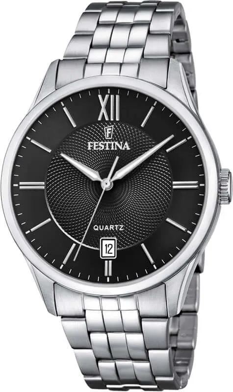 Festina Classics Stainless Steel Analog Mens Watch I Model F20425/3 Quartz Movement