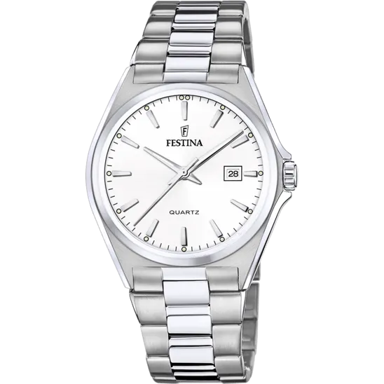 Festina Classics Stainless Steel Analog Mens Watch I Model F20552/2 Quartz Movement