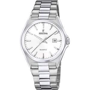 Festina Classics Stainless Steel Analog Mens Watch I Model F20552/2 Quartz Movement