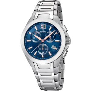 Festina Timeless Chronograph Stainless Steel Chronograph Mens Watch I Model F16678/b Quartz Movement
