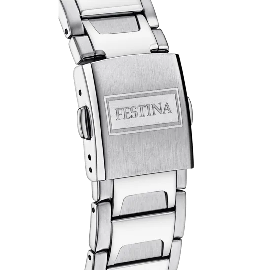 Festina Timeless Chronograph Stainless Steel Chronograph Mens Watch I Model F16678/b Quartz Movement