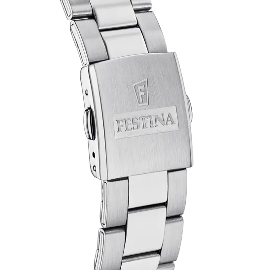 Festina Timeless Chronograph Stainless Steel Chronograph Mens Watch I Model F16820/a Quartz Movement
