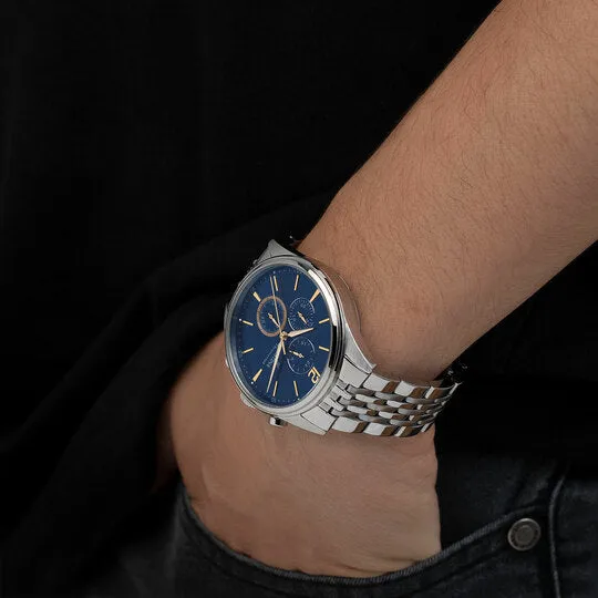 Festina Timeless Chronograph Stainless Steel Chronograph Mens Watch I Model F20285/3 Quartz Movement