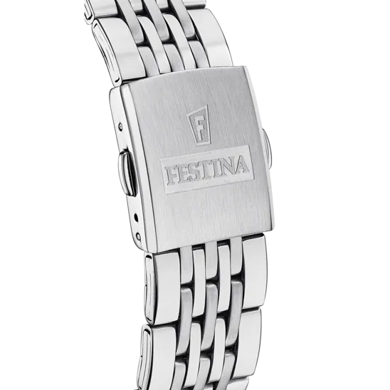 Festina Timeless Chronograph Stainless Steel Chronograph Mens Watch I Model F20285/3 Quartz Movement