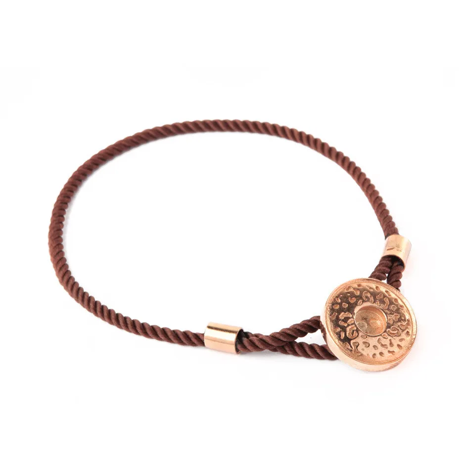 FESTIVAL TIME! 65%  DISCOUNT 18ct Rose Gold Vermeil Jaguar Pattern Caring Bracelet