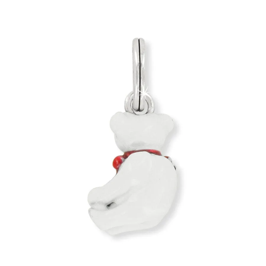 Frosty Christmas Bear Charm
