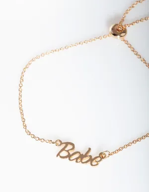 Gold Babe Bracelet