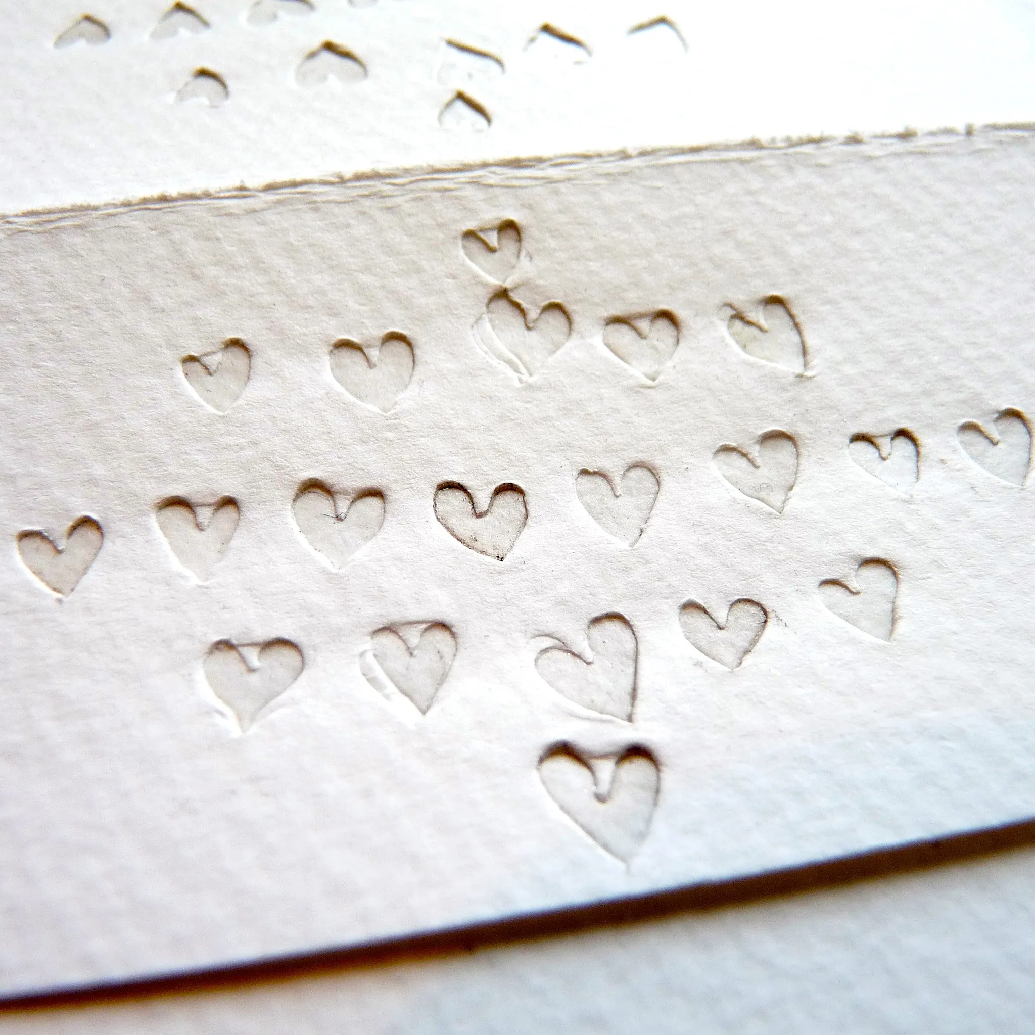 Handmade Heart Studs