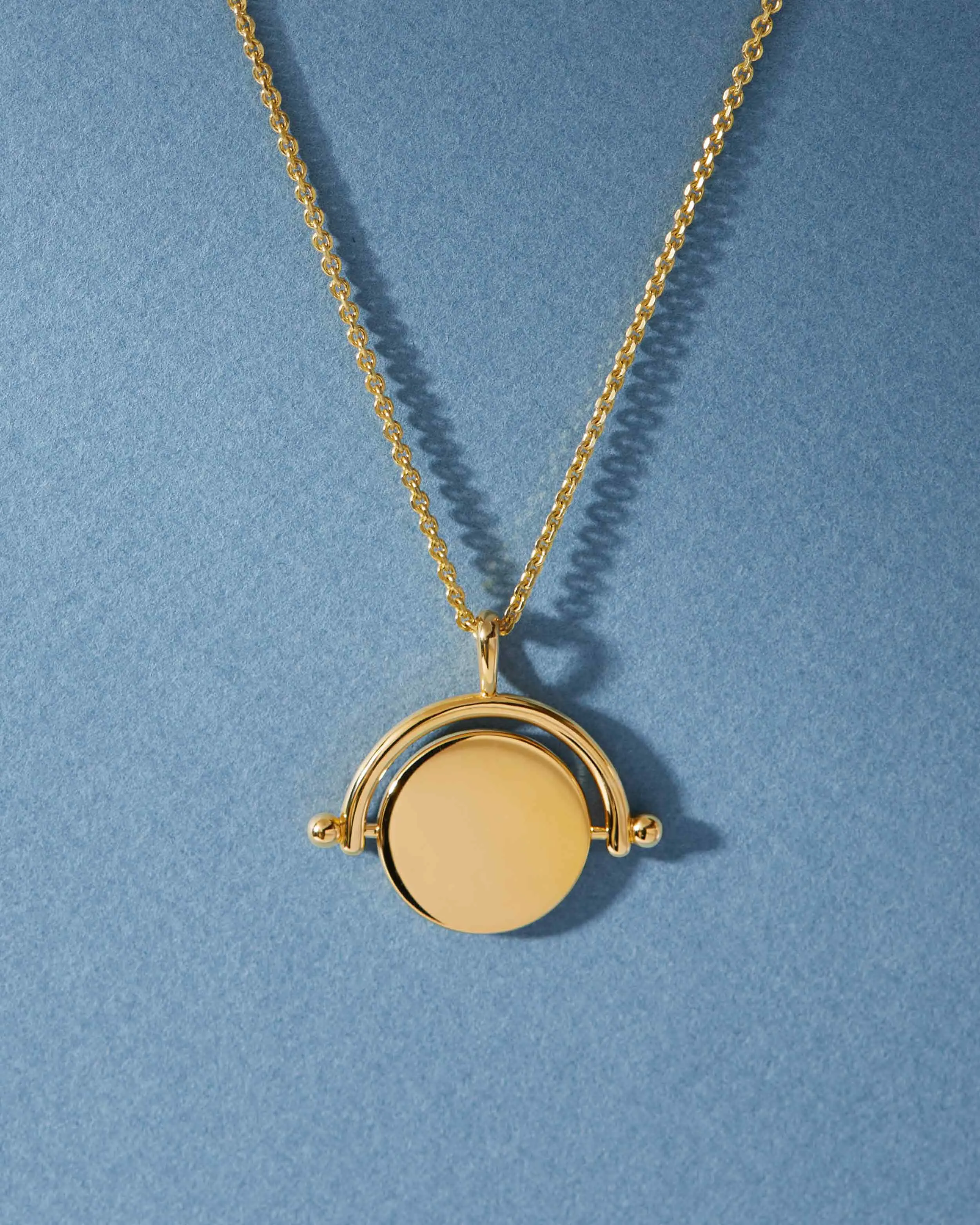 Hidden Message Spinner Necklace