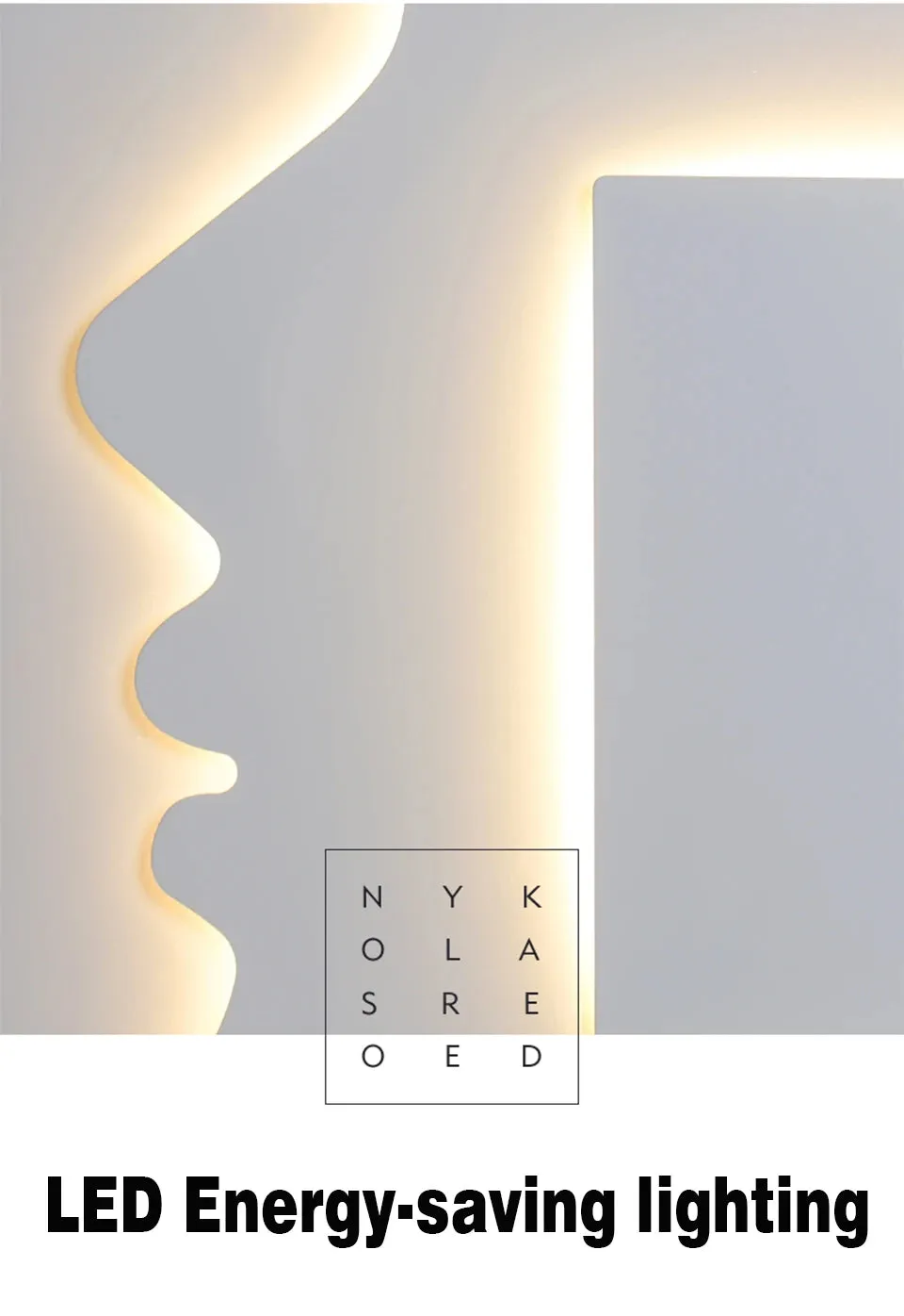 IIS Creative Indoor Wall Sconce Face Profile Art light LED