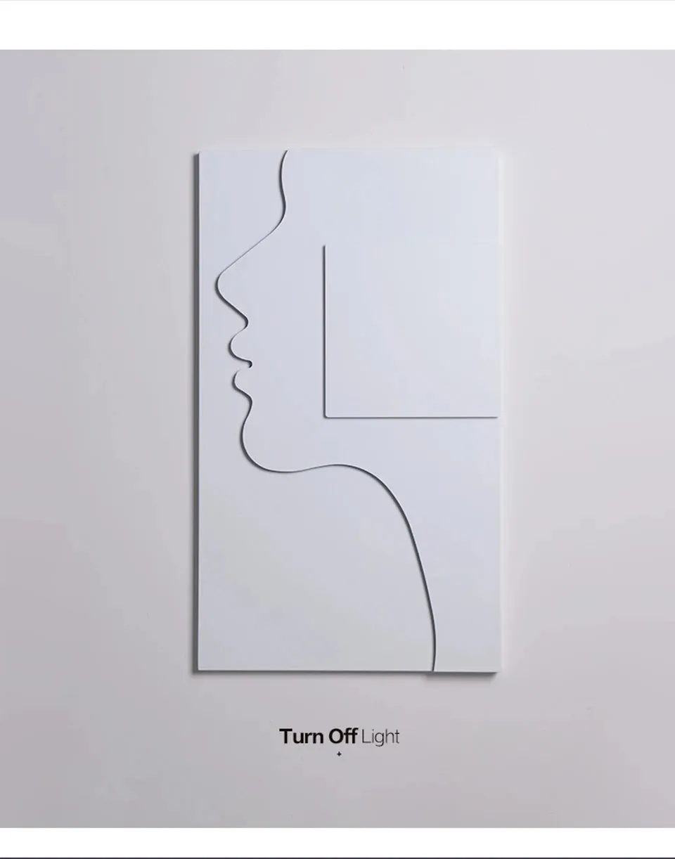 IIS Creative Indoor Wall Sconce Face Profile Art light LED