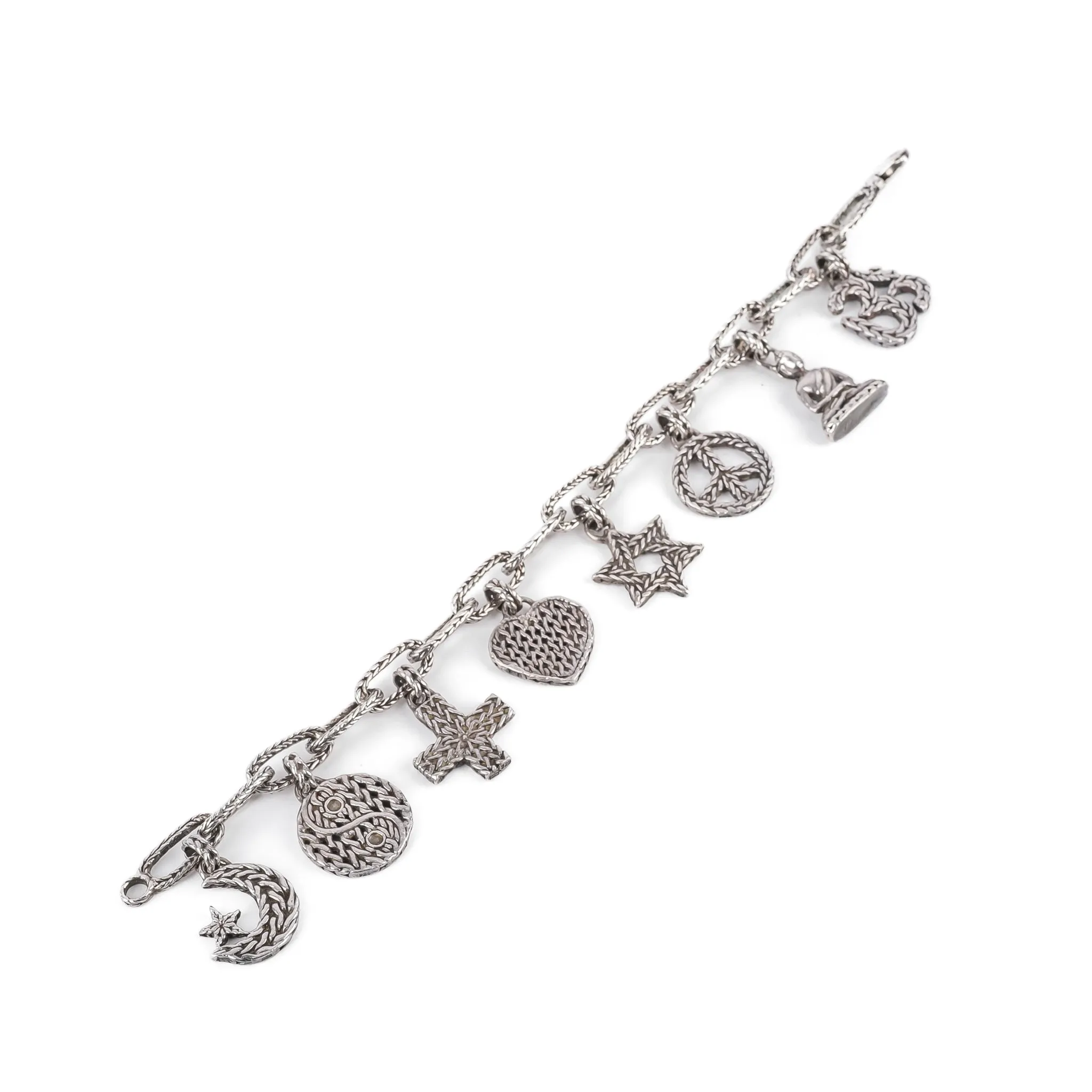 JOHN HARDY Sterling Faith Charm Bracelet