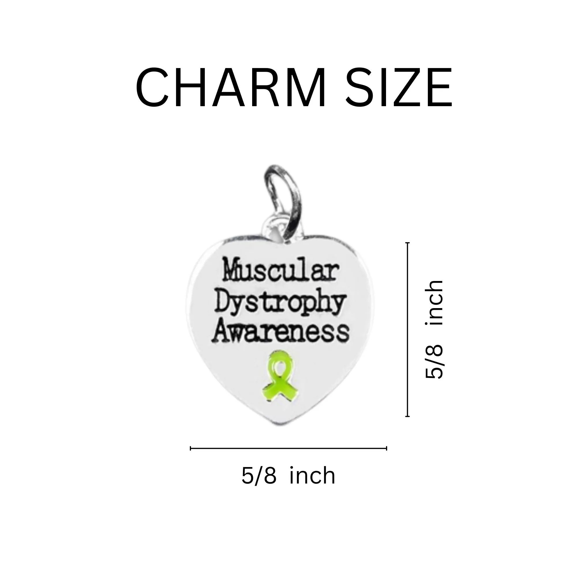 Lime Green Ribbon Muscular Dystrophy Rope Bracelets