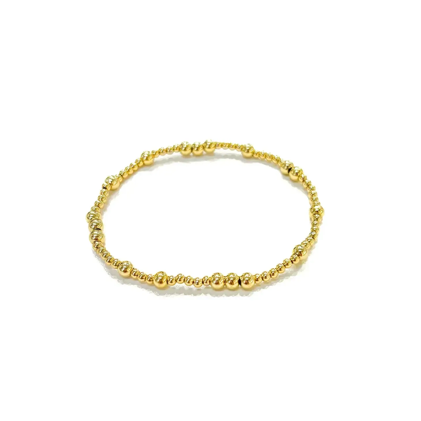 Merry Christmas Embroidered & 18k Gold Filled Bracelet
