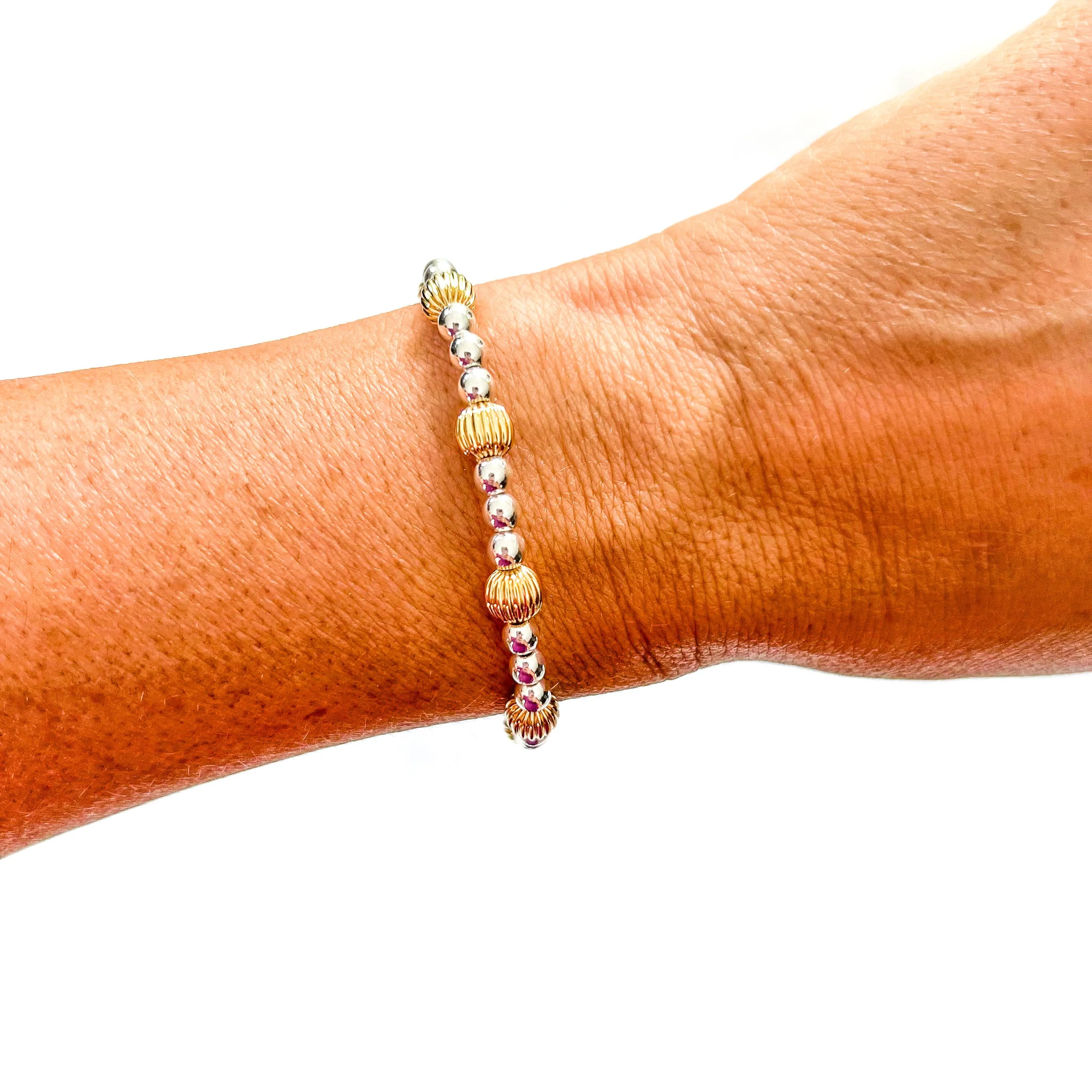 Merry Christmas Embroidered & 18k Gold Filled Bracelet