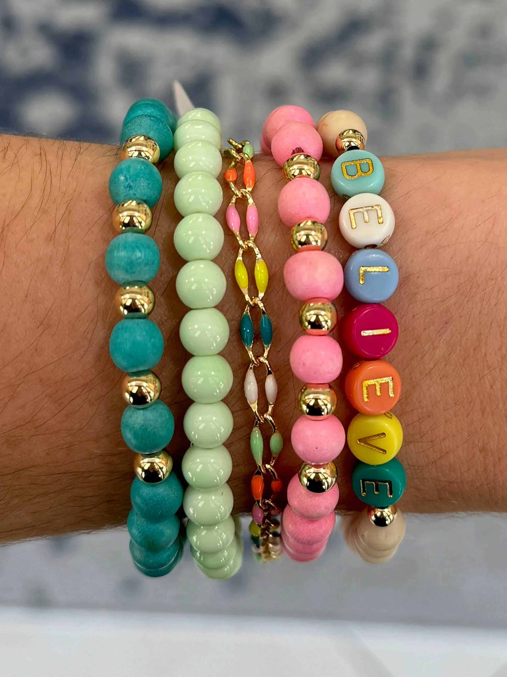 Mint Round 6mm Bracelet